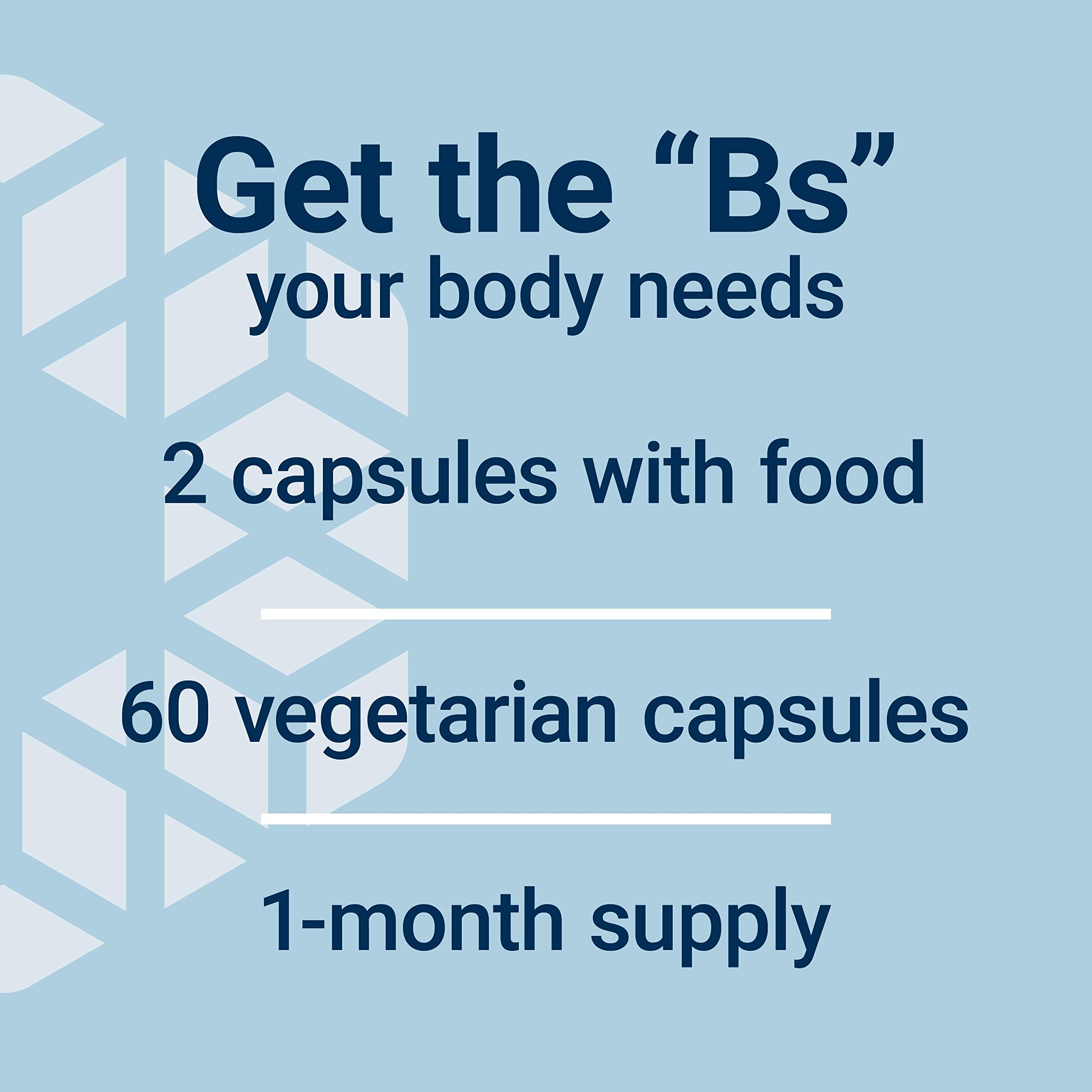 Life Extension BioActive Complete B-Complex, Heart, Brain and Nerve Support, Healthy Energy, Metabolism, Complete B Complex, 60 Vegetarian Capsules - Image 5