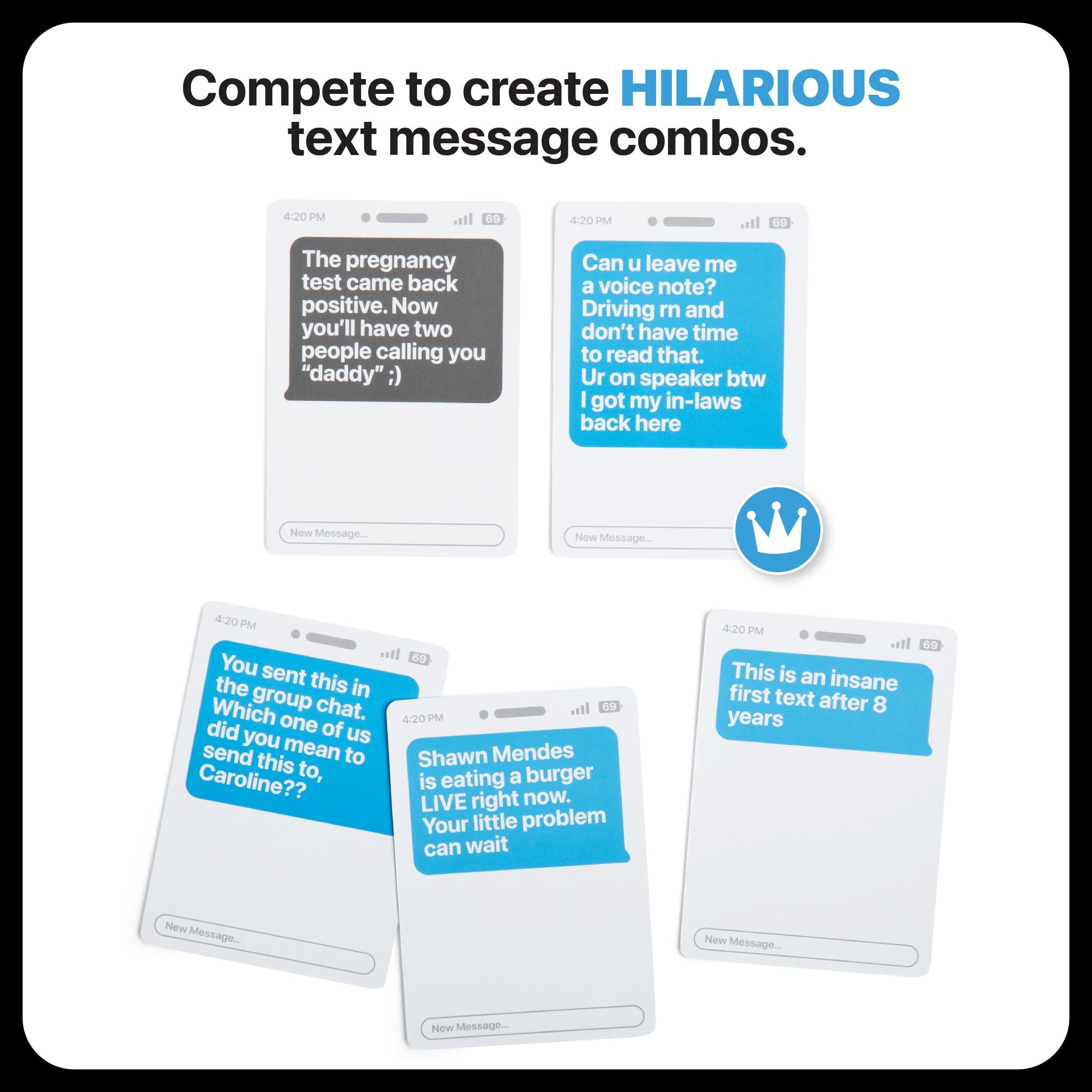 New Phone, Who Dis? by Relatable, The Offline Text Message Party Game, Spicier Edition With New Updated Content, Card Games for Adults, Game Night Games, Includes 100 inbox cards & 300 Reply Cards - Image 3