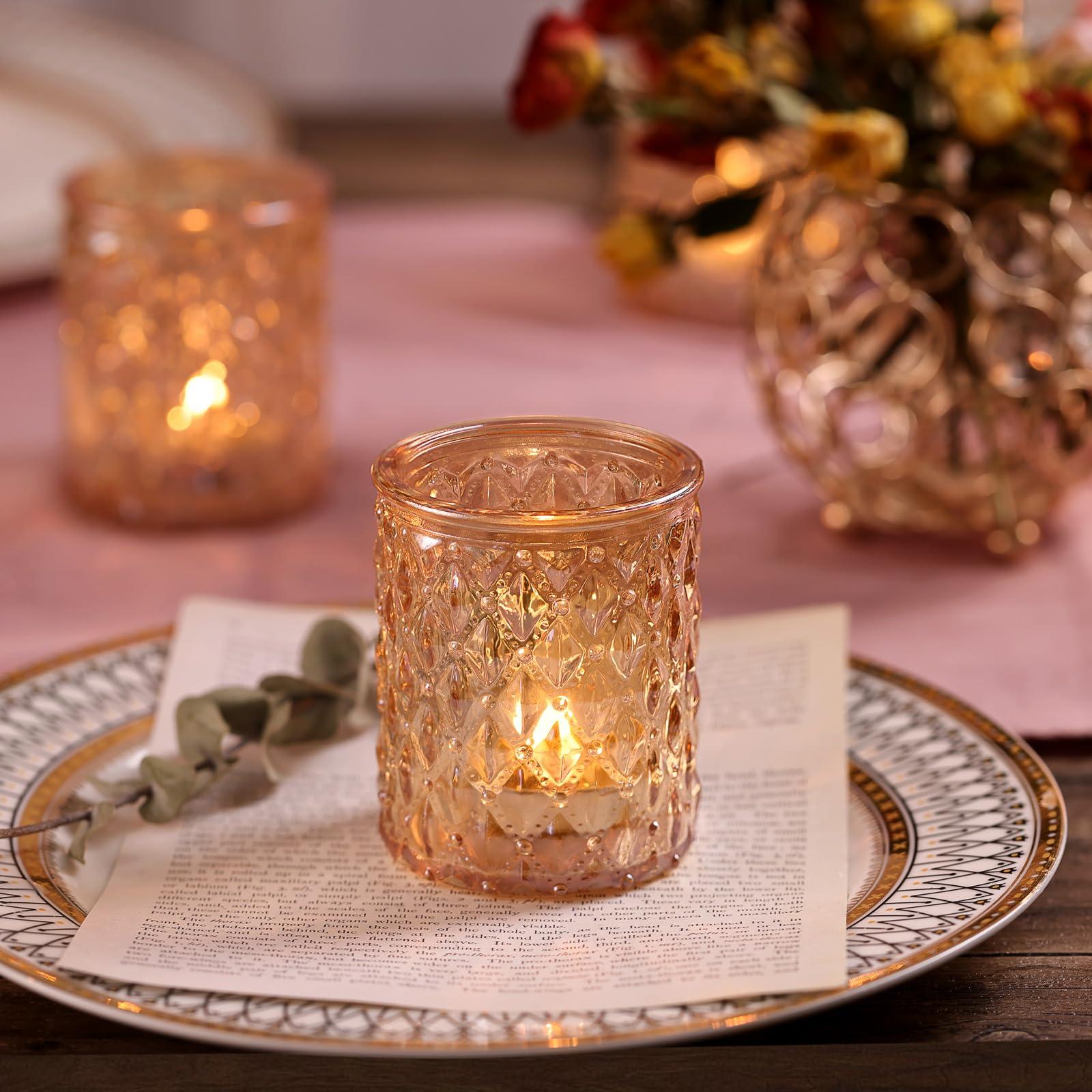 TripodBird 36pcs Gold Votive Candle Holders, Gold Tealight Candle Holder for Boho Wedding-Glass Candle Holders for Table Centerpiece Decorations,Living Room & Home Parties Decor - Image 7