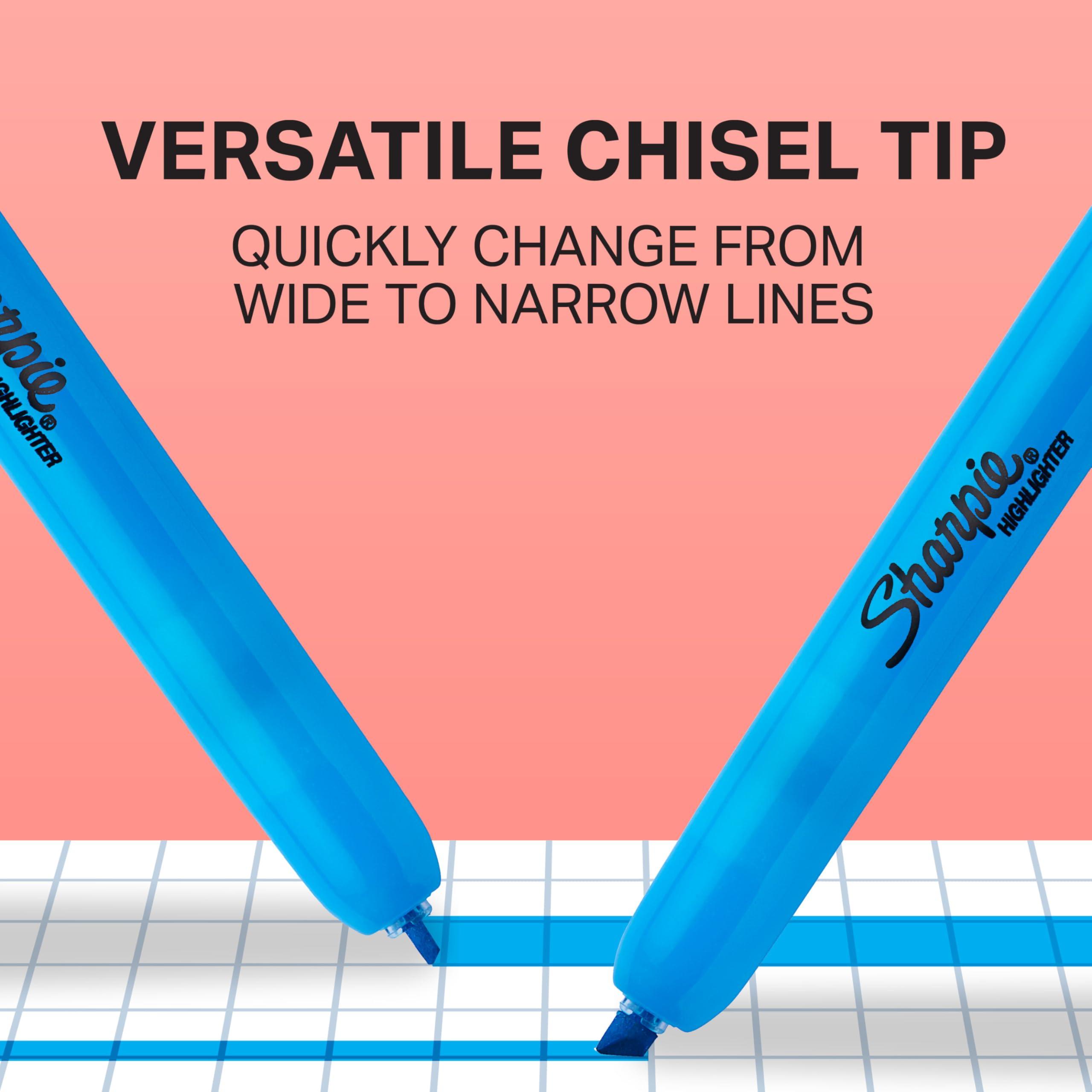 Sharpie Retractable Highlighters, Chisel Tip, Fluorescent Yellow, 12 Count - Image 5