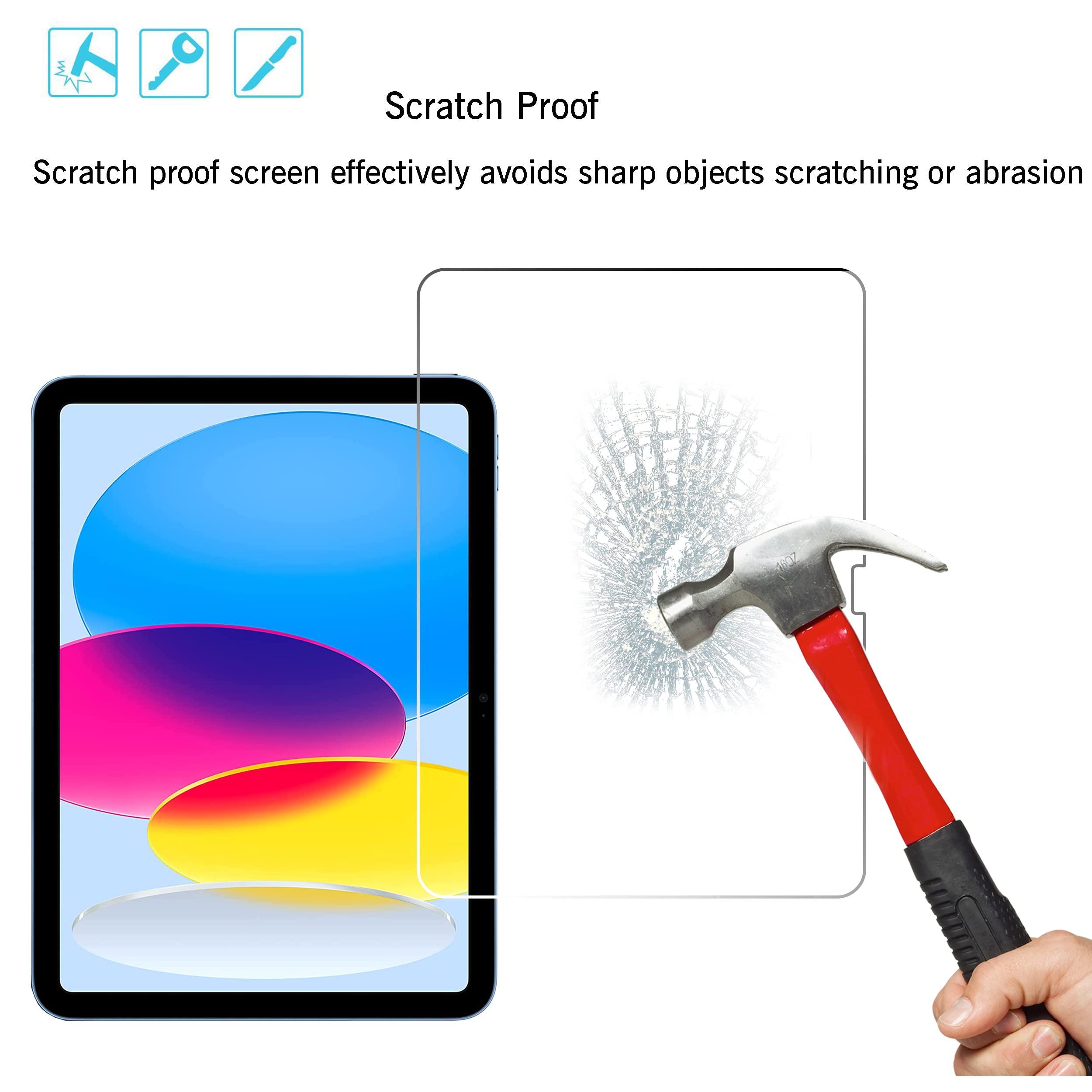 Ailun Screen Protector for iPad 11th A16 2025 [11 Inch] / 10th Generation 2022 [10.9 Inch], Tempered Glass [Face ID & Apple Pencil Compatible] Ultra Sensitive Case Friendly [2 Pack] - Image 4