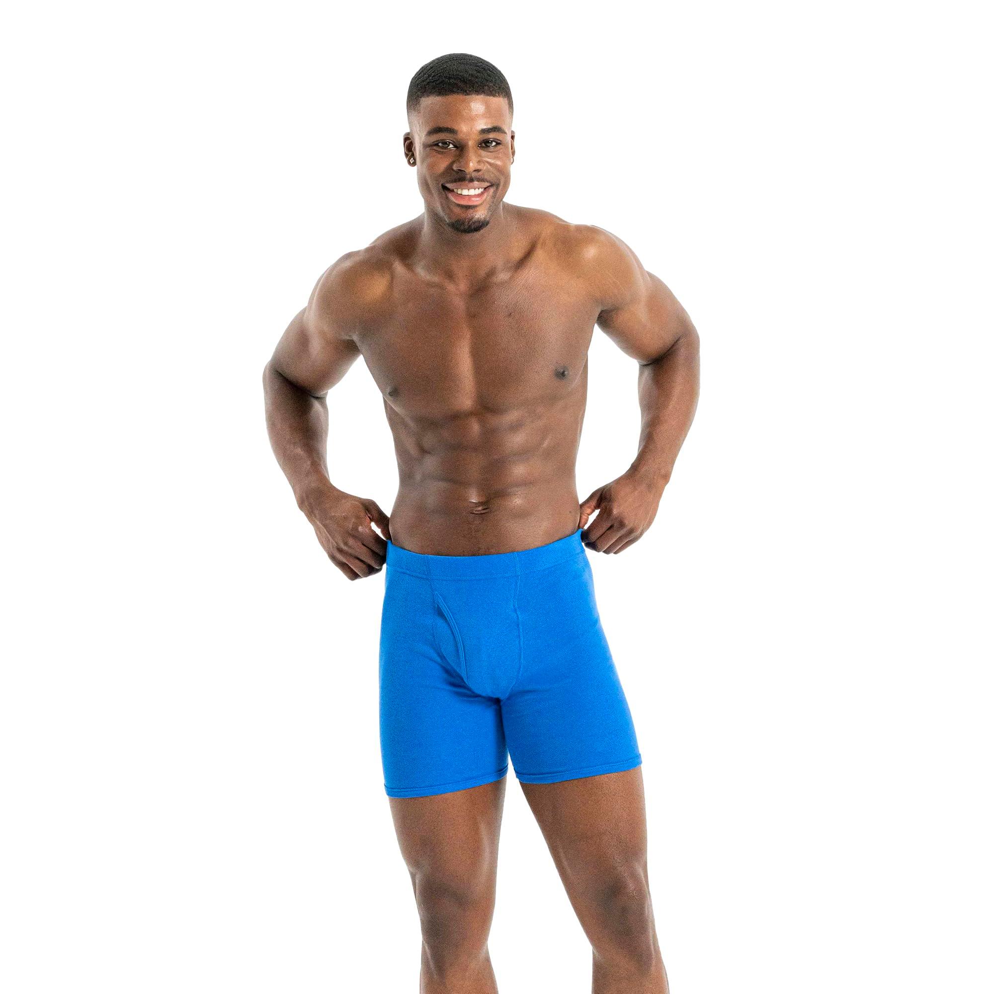 Gildan Men's Underwear Covered Waistband Boxer Briefs, Multipack - Image 6