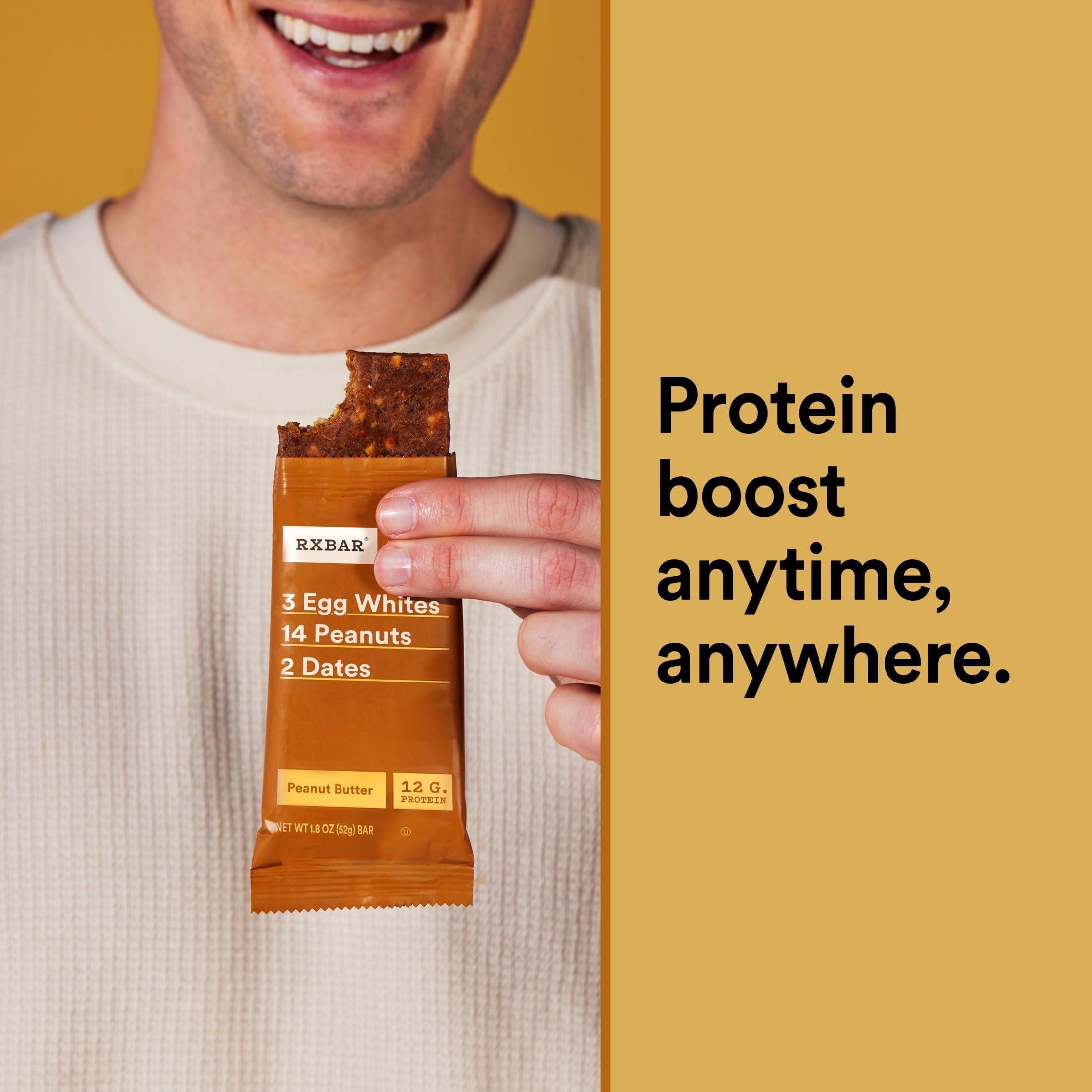 RXBAR Protein Bars, 12g Protein, Gluten Free Snacks, Snack Bars, Peanut Butter, 22oz Box (12 Bars) - Image 5