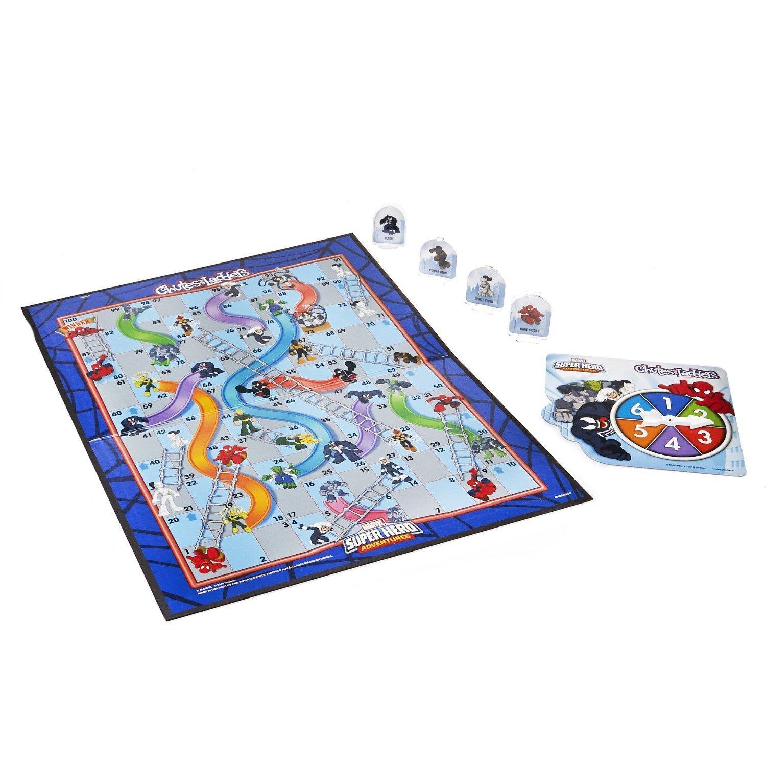 Hasbro Gaming Chutes and Ladders: Marvel Spider-Man Edition Board Game for Kids 2-4 Players, Preschool Games, Ages 3 and Up (Amazon Exclusive) - Image 3