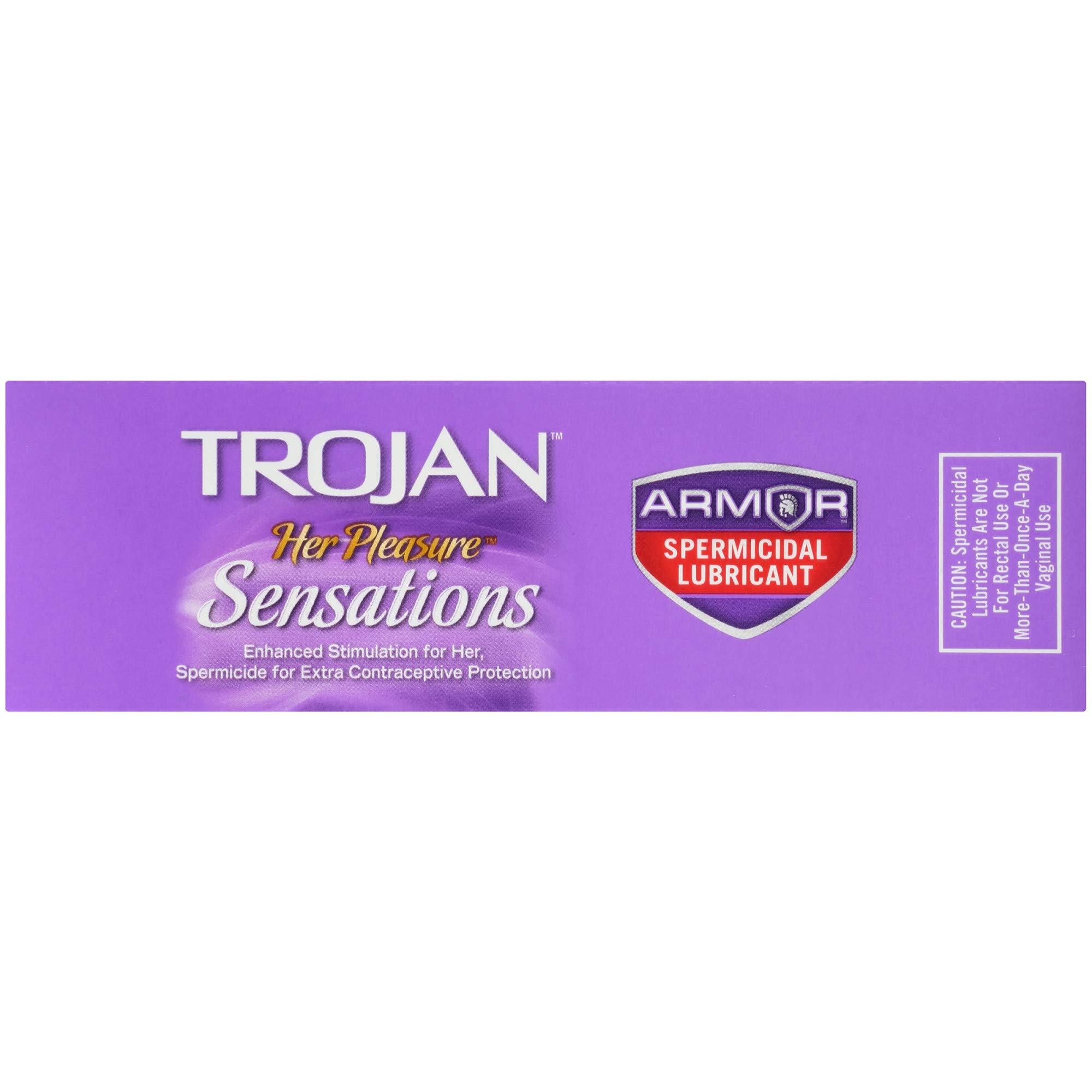 Trojan Her Pleasure Sensations Spermicidal Lubricated Condoms, 12ct - Image 11