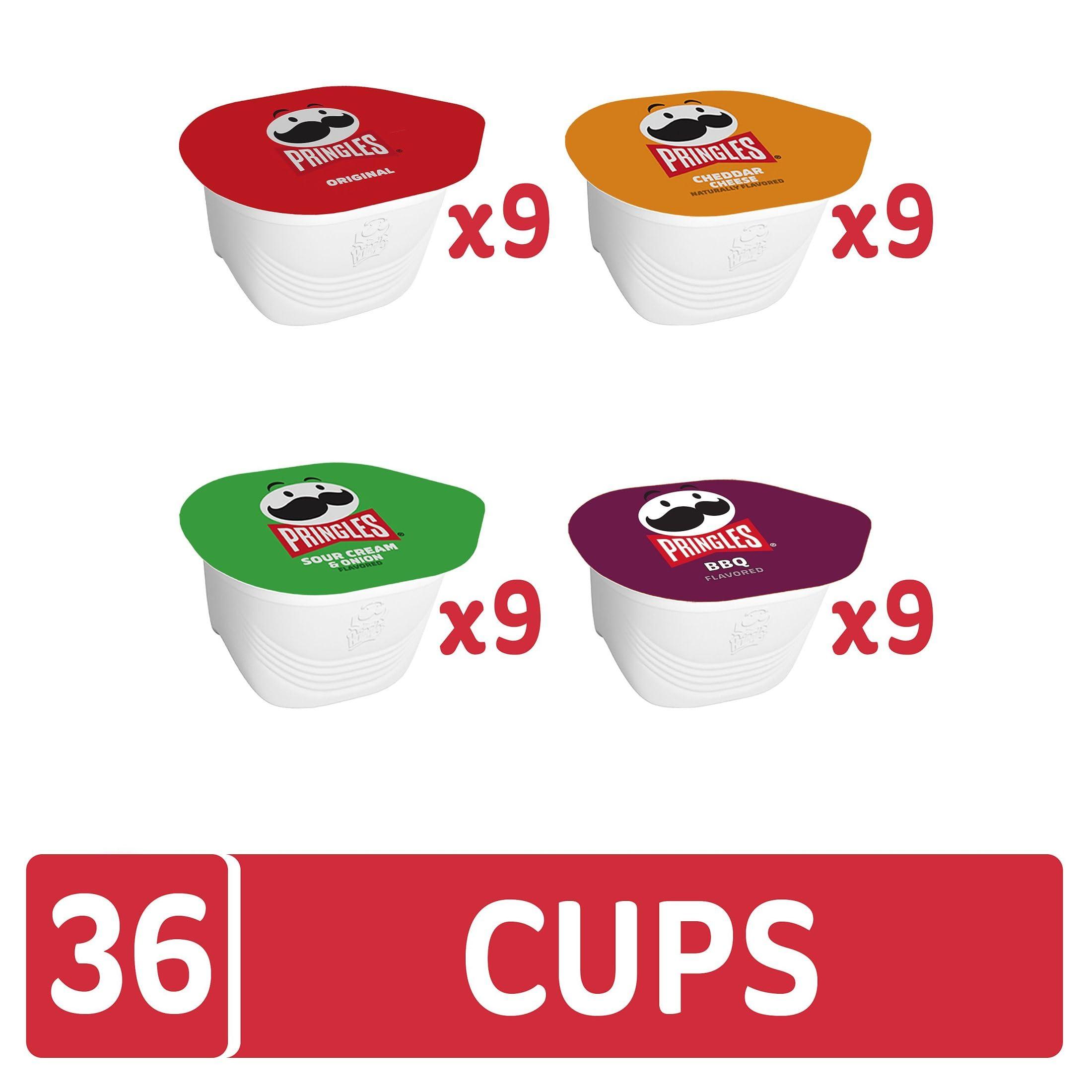 Pringles Potato Crisps Chips, Snack Stacks, Lunch Snacks, Office and Kids Snacks, Variety Pack (36 Cups) - Image 4