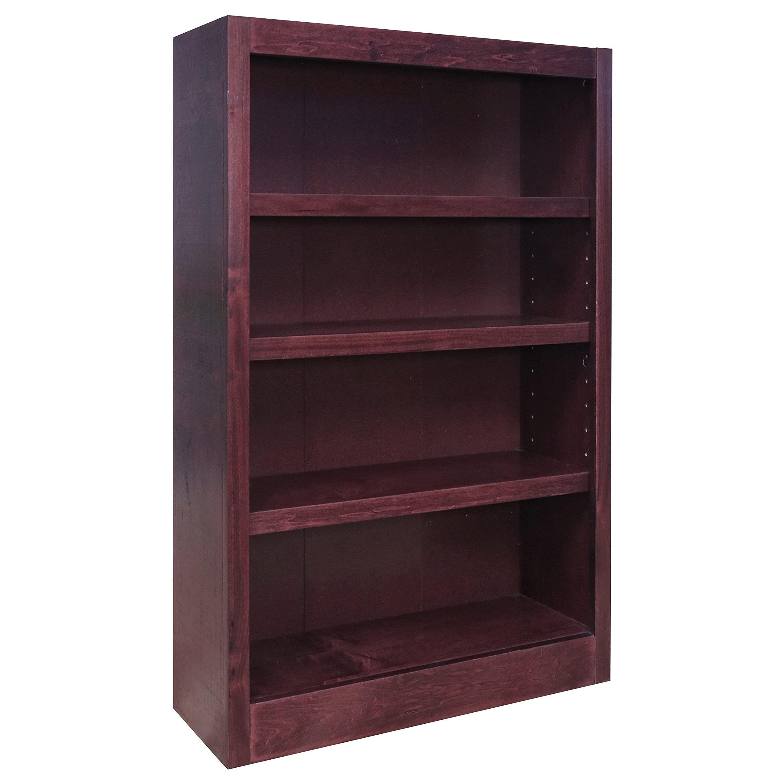 Concepts In Wood Midas Four Shelf Bookcase 48" H Cherry Finish