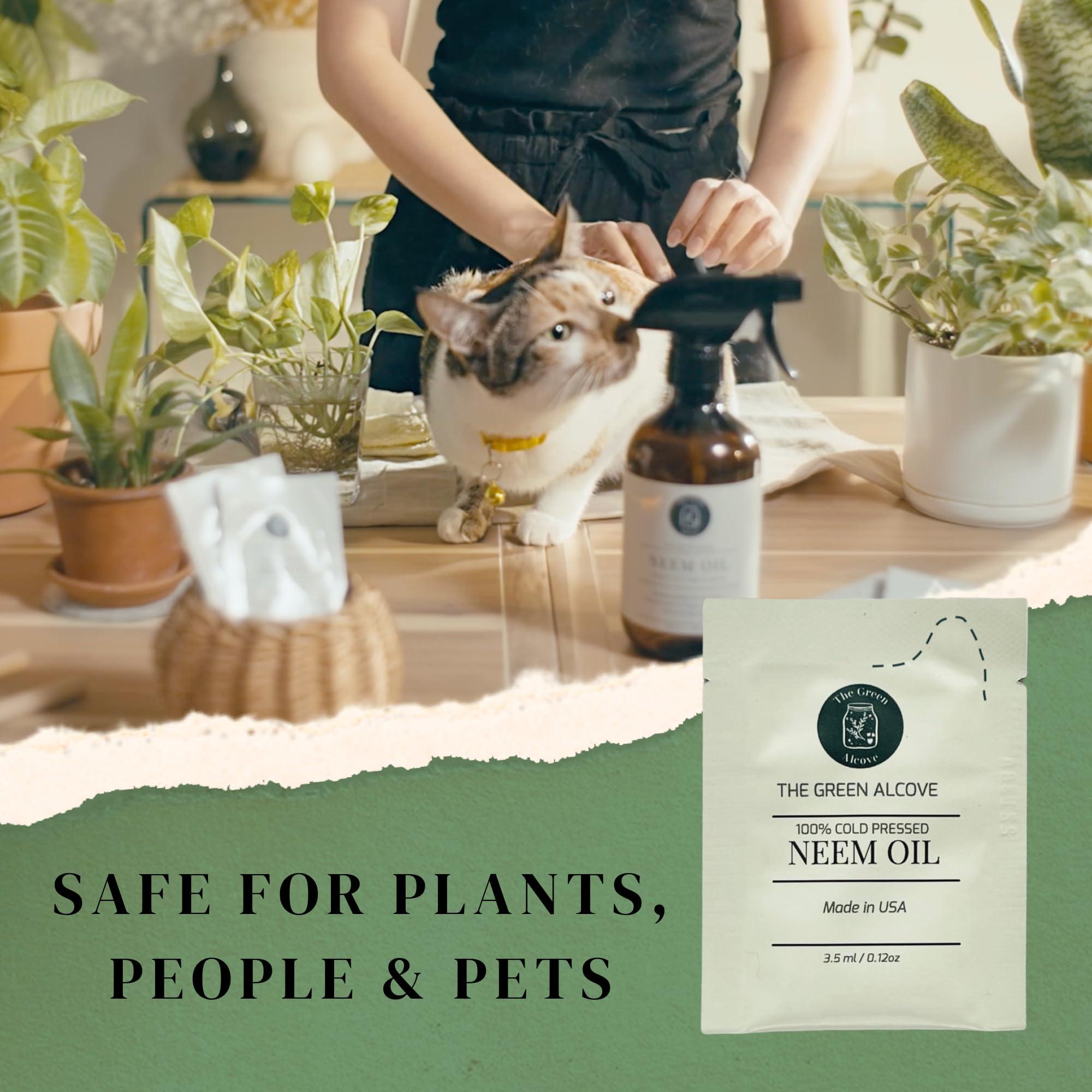 100% Cold Pressed Neem Oil Spray Refill for Indoor and Outdoor Garden Plants, Makes 80 fl oz | The Green Alcove… - Image 3