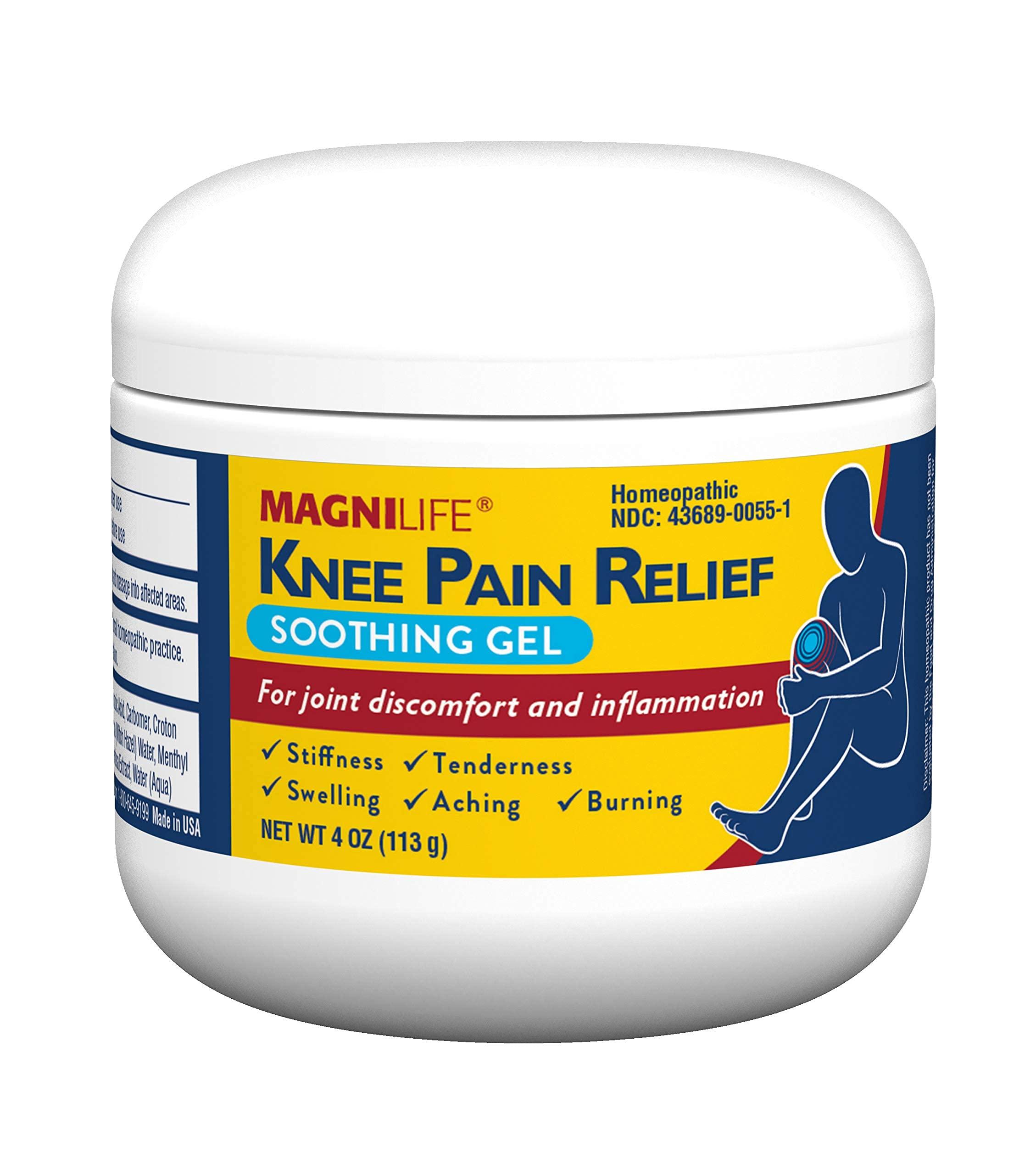 MagniLife Knee Pain Relief Soothing Gel, Reduces Swelling & Inflammation of Sore Muscles, Joint Discomfort, Injuries - All-Natural Arnica - 4oz. - Image 3