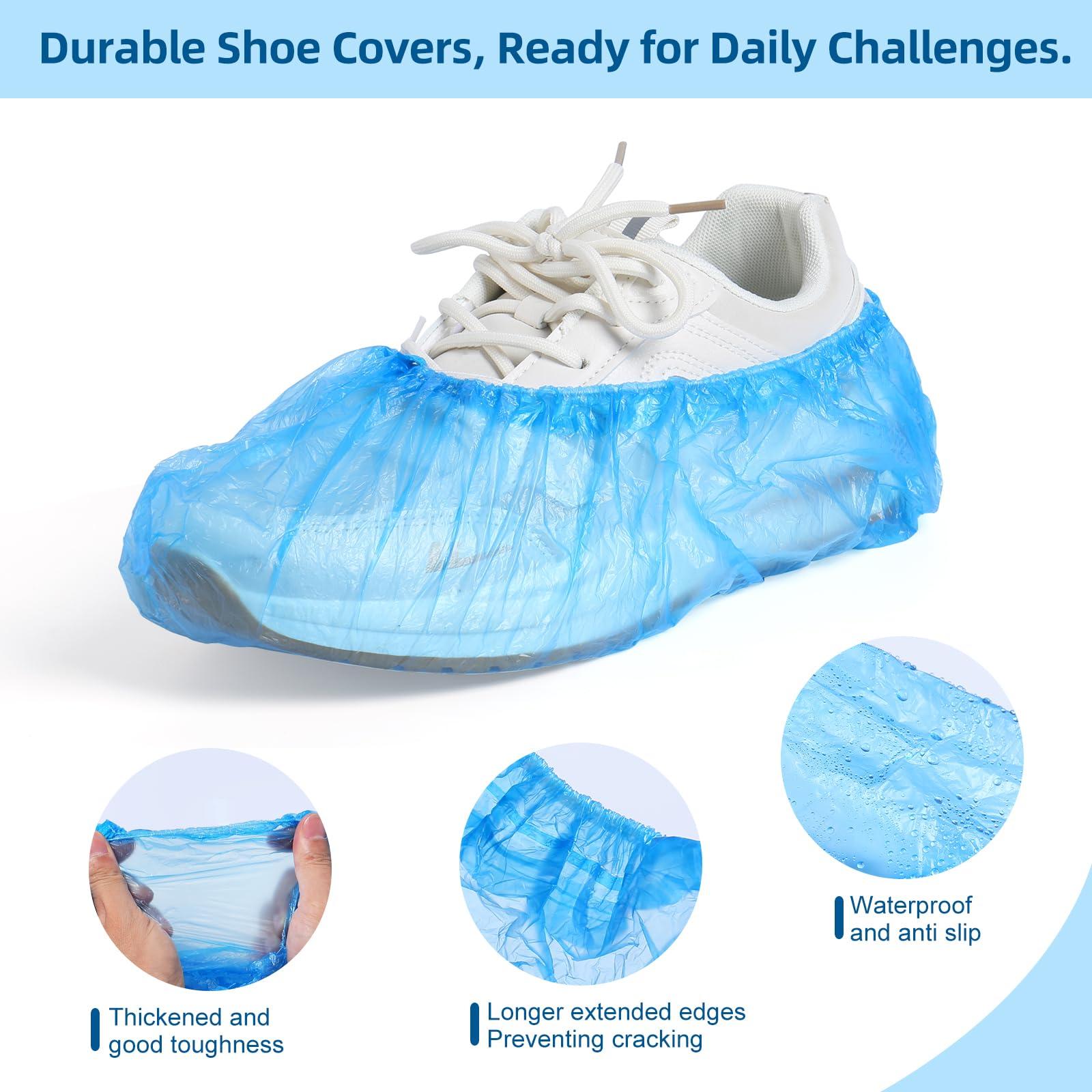 LYSHIYI 1000 Pcs Shoe Covers Disposable, Non-Slip, Reliable Shoe Covers for Indoors, 15.7'' Adjustable Size Great Value Boot Covers for Home, Hospitals, and Businesses - Image 4