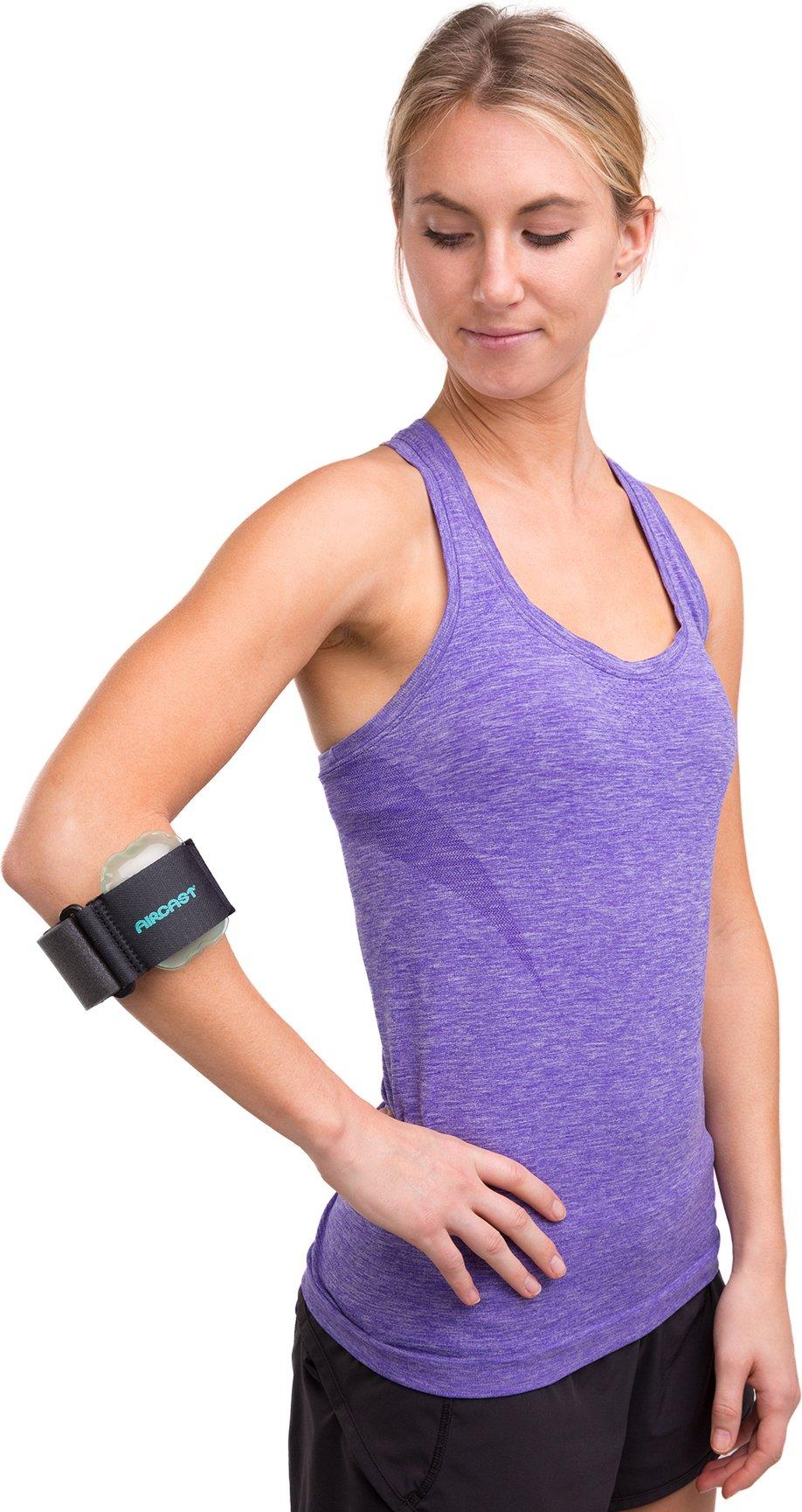 Aircast Pneumatic Armband: Tennis/Golfers Elbow Support Strap, Black - Image 3