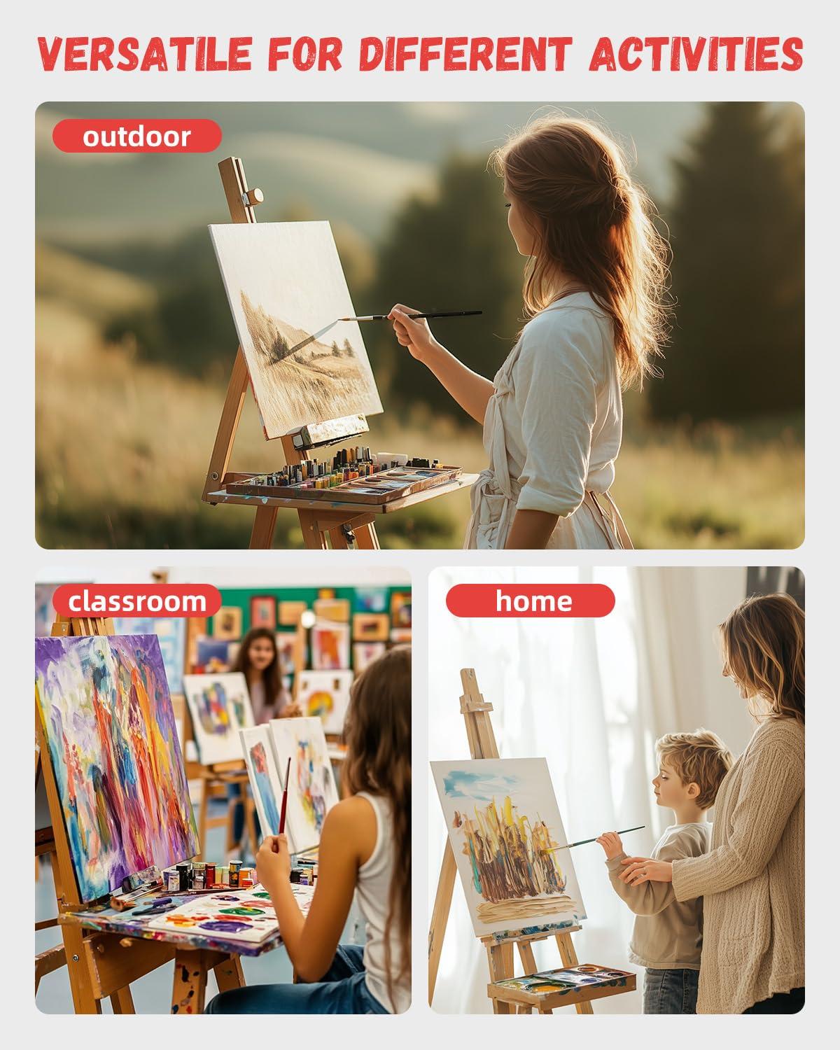 Simetufy 72 Pack Small Canvas Boards for Painting 5 x 7 inch, Flat Canvas Panels for Kids- Gesso Primed Acid-Free 100% Cotton for Acrylics Oil Watercolor Tempera Paints - Image 7