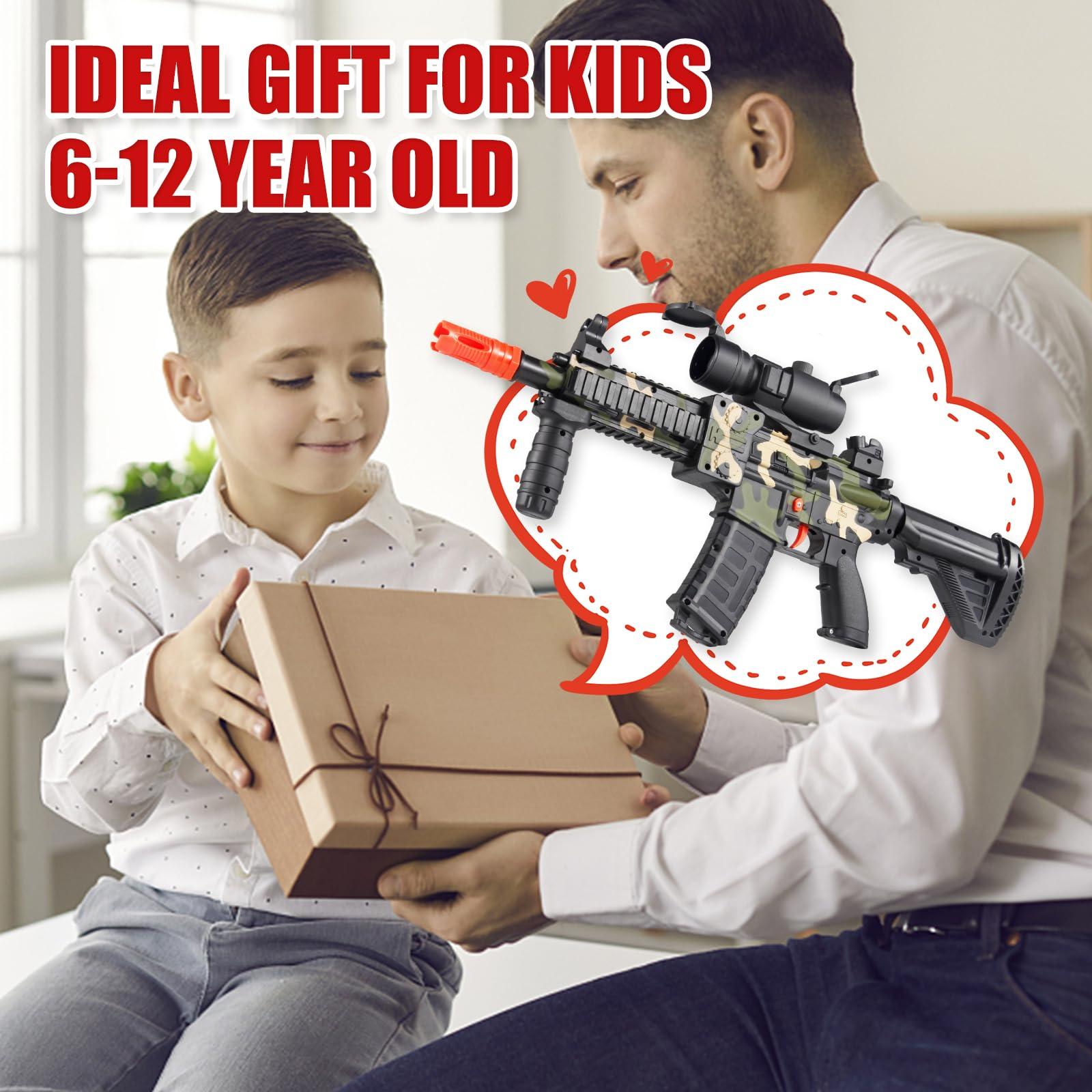Realistic Toy Foam Blaster Gun - Electric Sniper Rifle with Scope 120 Soft Bullets 3 Magazines, Automatic Dart Gun for Boy Ages 8-12 Years Old, Indoor Outdoor Gifts for Adult Kid Christmas Birthday - Image 7