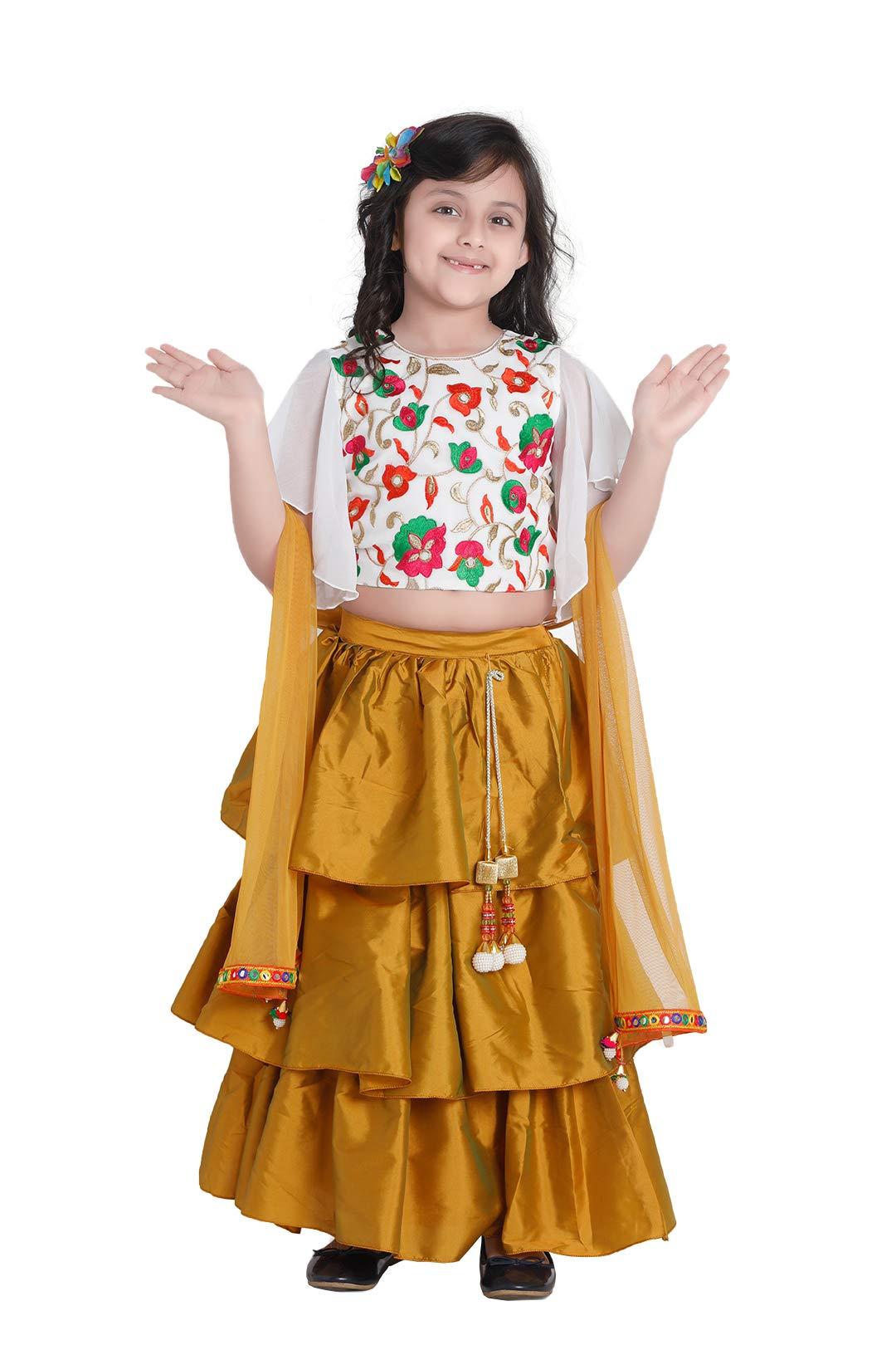 ADIVA Girls Indian Ethnic Wear Lehenga Choli for Kids