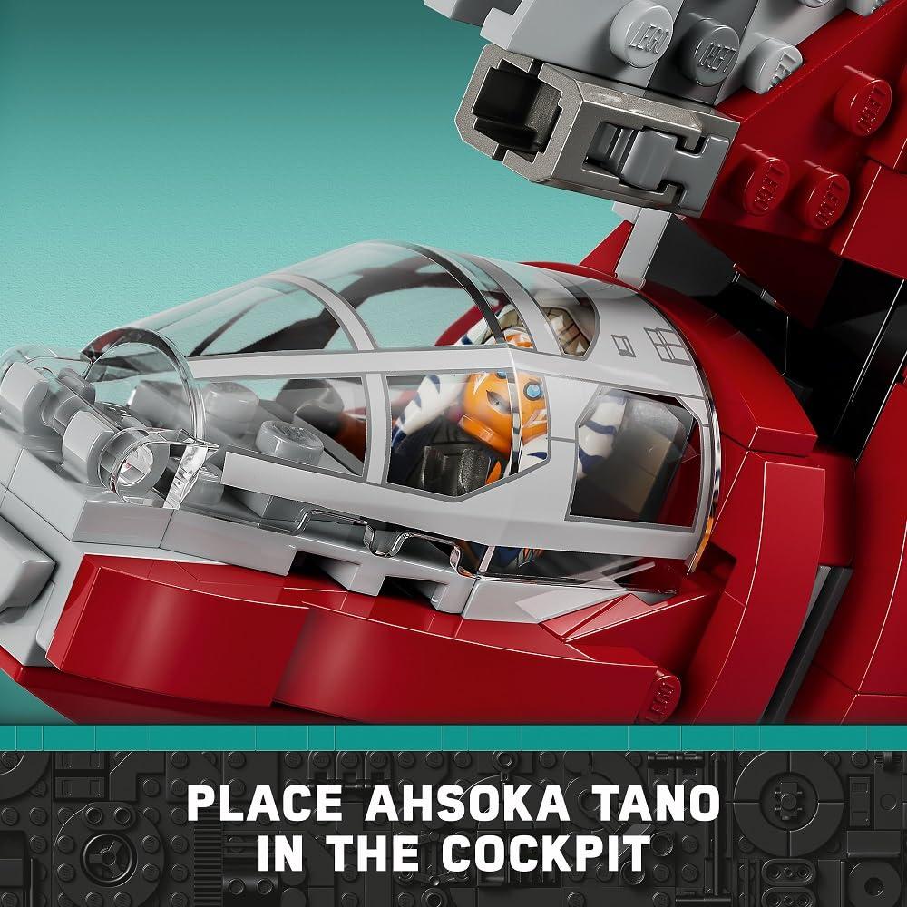 LEGO Star Wars Ahsoka Tano’s T-6 Jedi Shuttle Spaceship Toy - Star Wars Building Toys Set for Kids, Boys & Girls, Ages 9+ - Birthday Gift for Fans - 4 Minifigures - 75362 - Image 3