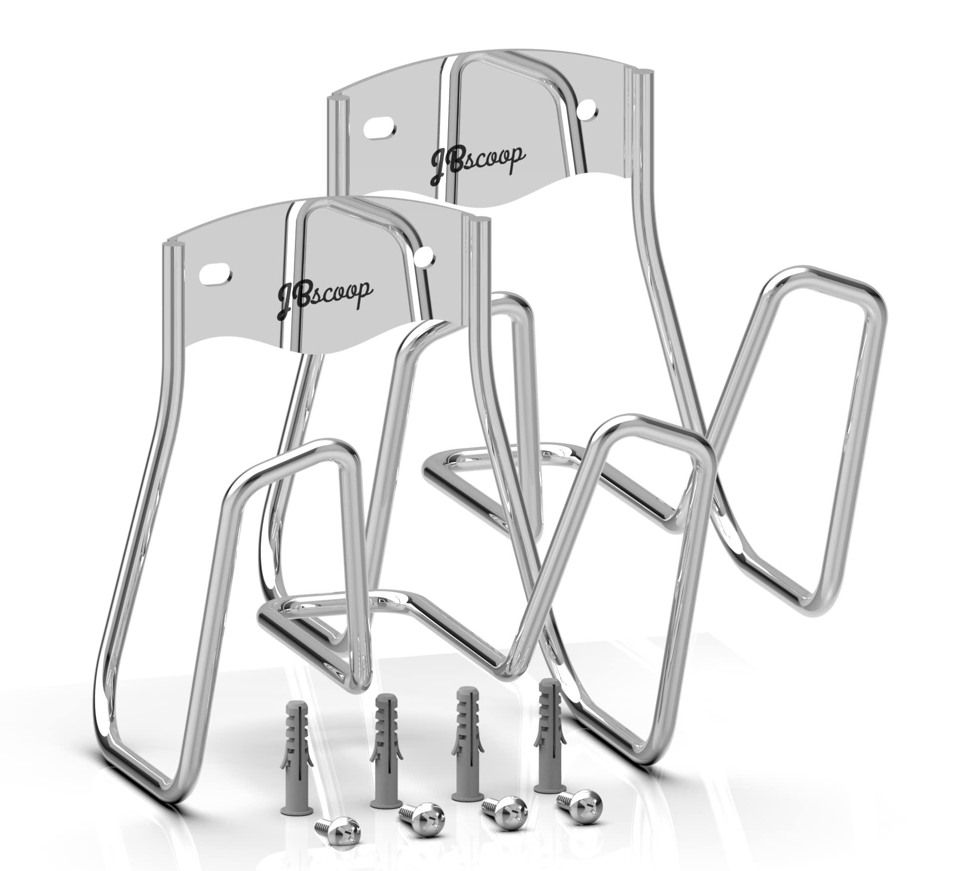 JBscoop Garden Hose Holder - 2 Sets Wall Mount for Water Hose and Extension Cords