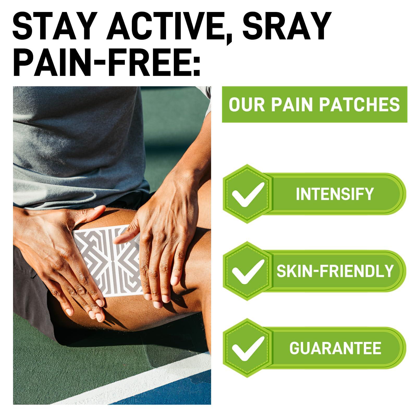 Pain Patches 3.03" × 6.30", Reusable Pain Patches Includes 3 Adhesives, 1 Patch & 1 Carry Bag, Relief Muscle Soreness, Knee, Foot, Shoulder, Neck, Back Pain Patch-0401 - Image 4