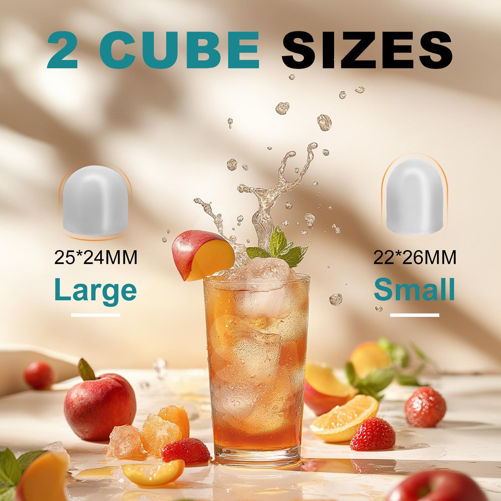 OLIXIS Ice Maker, Ice Makers Countertop with Handle, Portable Ice Machine, 9 Bullet Ice Cubes in 6 Mins, 26lbs in 24Hrs, Auto-Cleaning, with Basket and Scoop, for Home, Kitchen, RV, Camping, Black - Image 2