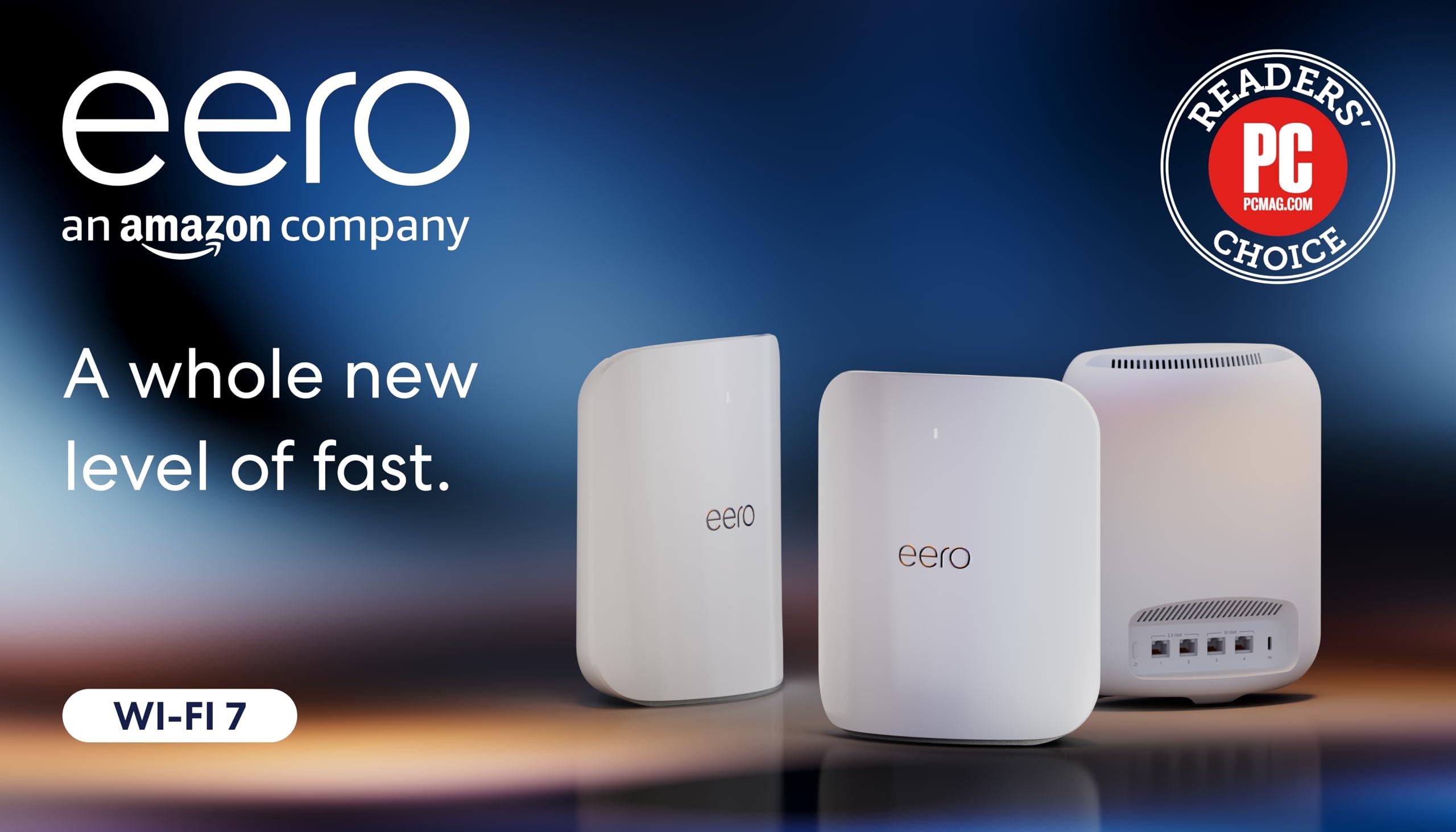 Amazon eero Max 7 mesh wifi system (newest model) - Supports internet plans up to 10 Gbps, Coverage up to 7,500 sq. ft., Connect 750+ devices, 3-pack - Image 8