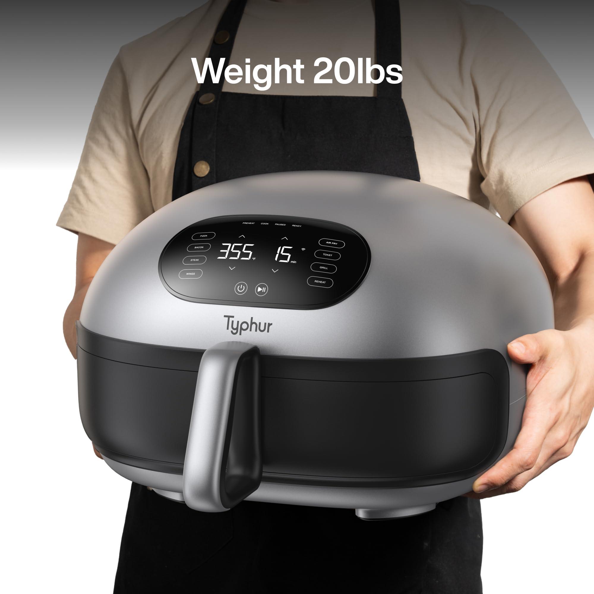 Typhur Dome 2 Air Fryer, Extra Large Airfryer with Superior Airflow, Self-cleaning Smart Digital Fryer with PFAS free Basket for Quick Easy Meals, Up to 32 Chicken Wings Capacity [New Version] - Image 4