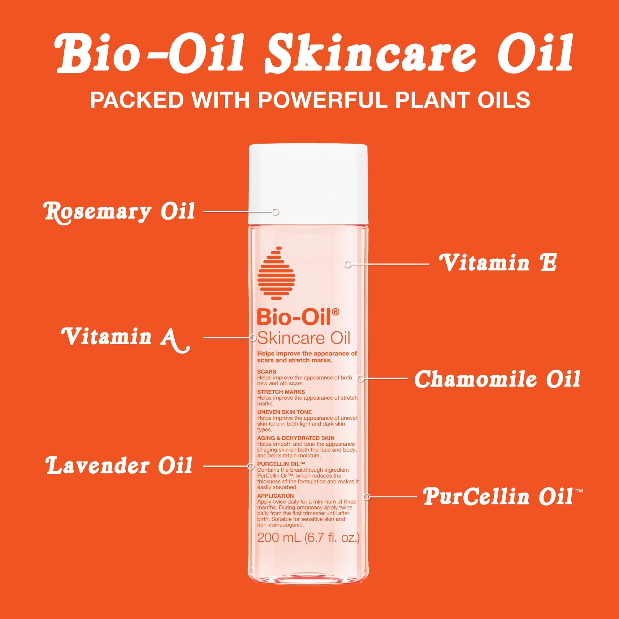 Bio-Oil Skincare Body Oil Serum, Face and Body Moisturizer with Vitamin E & A, for Scars, Stretch Marks, Sensitive Skin, All Skin Types, Dermatologist Recommended, Non-Comedogenic, 6.7 Oz - Image 6