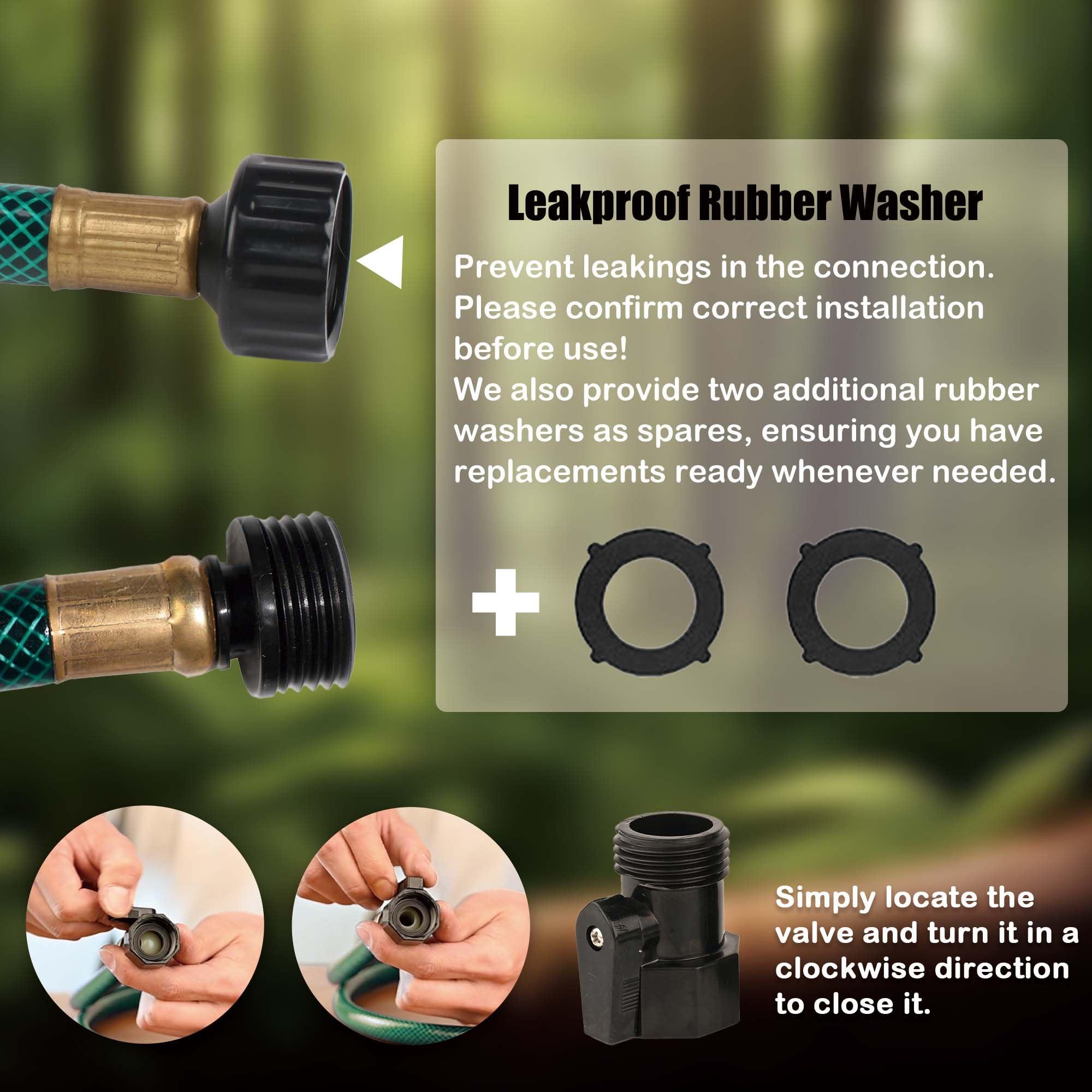 Garden Hose Leakproof for Gardener: 1/2” PVC Water Hoses with GHT Fittings - 3 FT No Kink and Flexible for Outdoor - Image 3