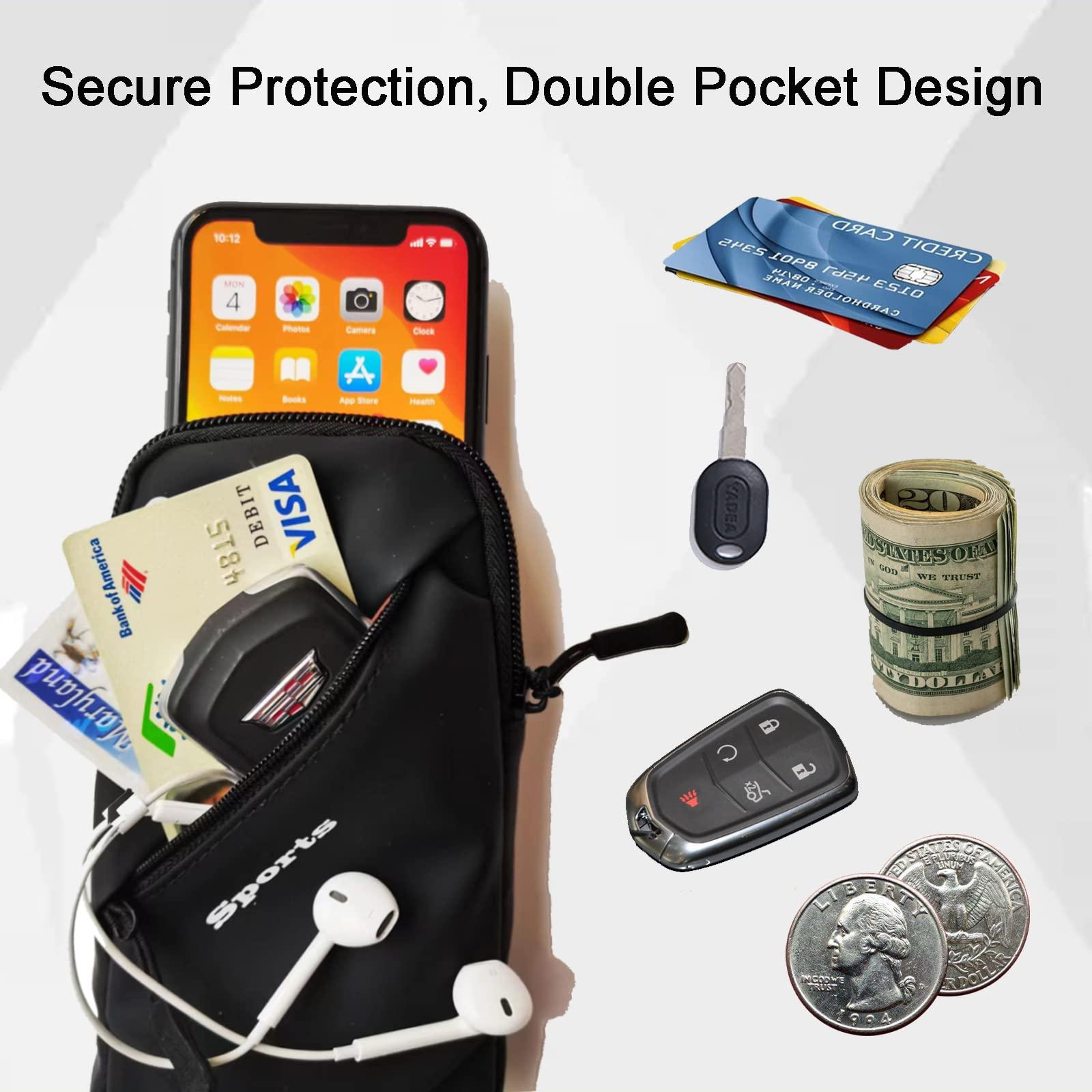Prime Comfort Cell Phone Holder, Small Crossbody Shoulder Holsters Bag with Arm Band, Fits iPhone and Android, Use for Running, Walking, Hiking & Biking (6.7 Inches, Red) - Image 4