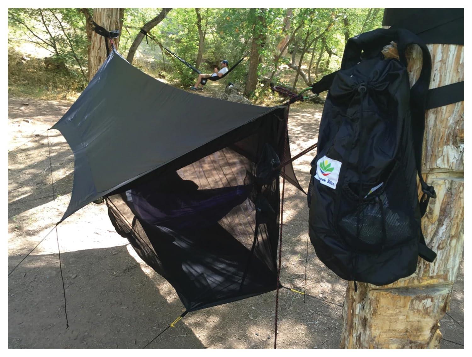 Hammock Bliss Sky Tent 2 - A Revolutionary 2 Person Hammock Tent – Waterproof and Bug Proof Hanging Tent Provides Spacious and Cozy Shelter for 2 Camping Hammocks – Embrace Hammock Camping Comfort - Image 2