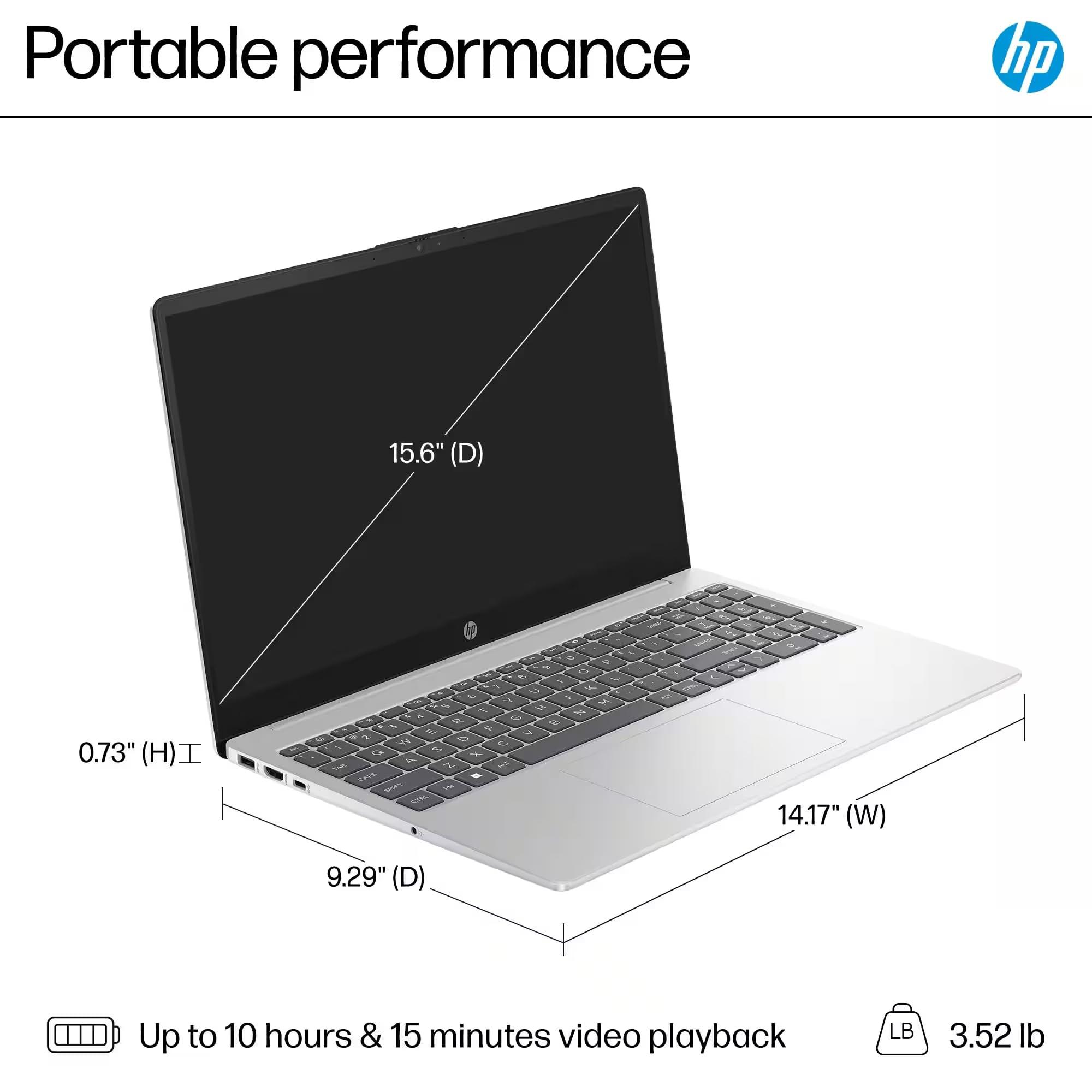 HP 15.6" Touchscreen Business Laptop Computer - with MS Office 2024 Lifetime License, Intel 6-core i3-1215U, 32 GB RAM, 1 TB SSD, UHD Graphics, Long Battery Life, Wi-Fi 6E, Windows 11 Pro, Copilot - Image 3