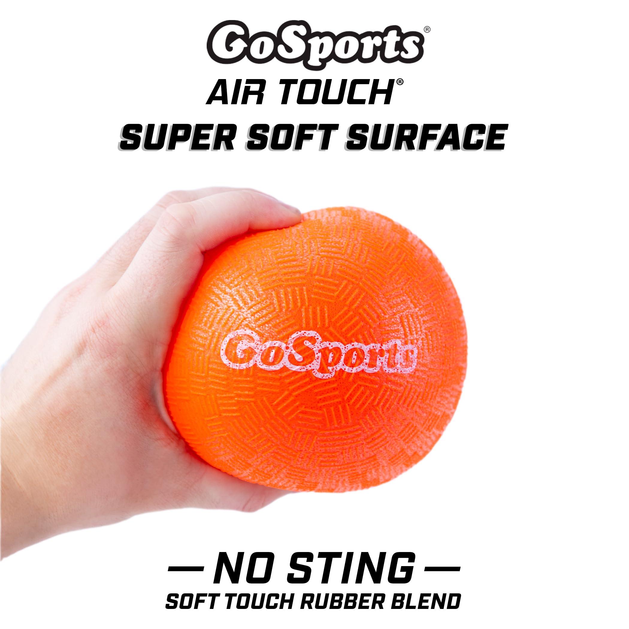 GoSports Inflatable Dodgeballs - Choose 5 Inch or 7 Inch No Sting Balls - Set of 6 Includes Ball Pump & Mesh Bag - Image 3