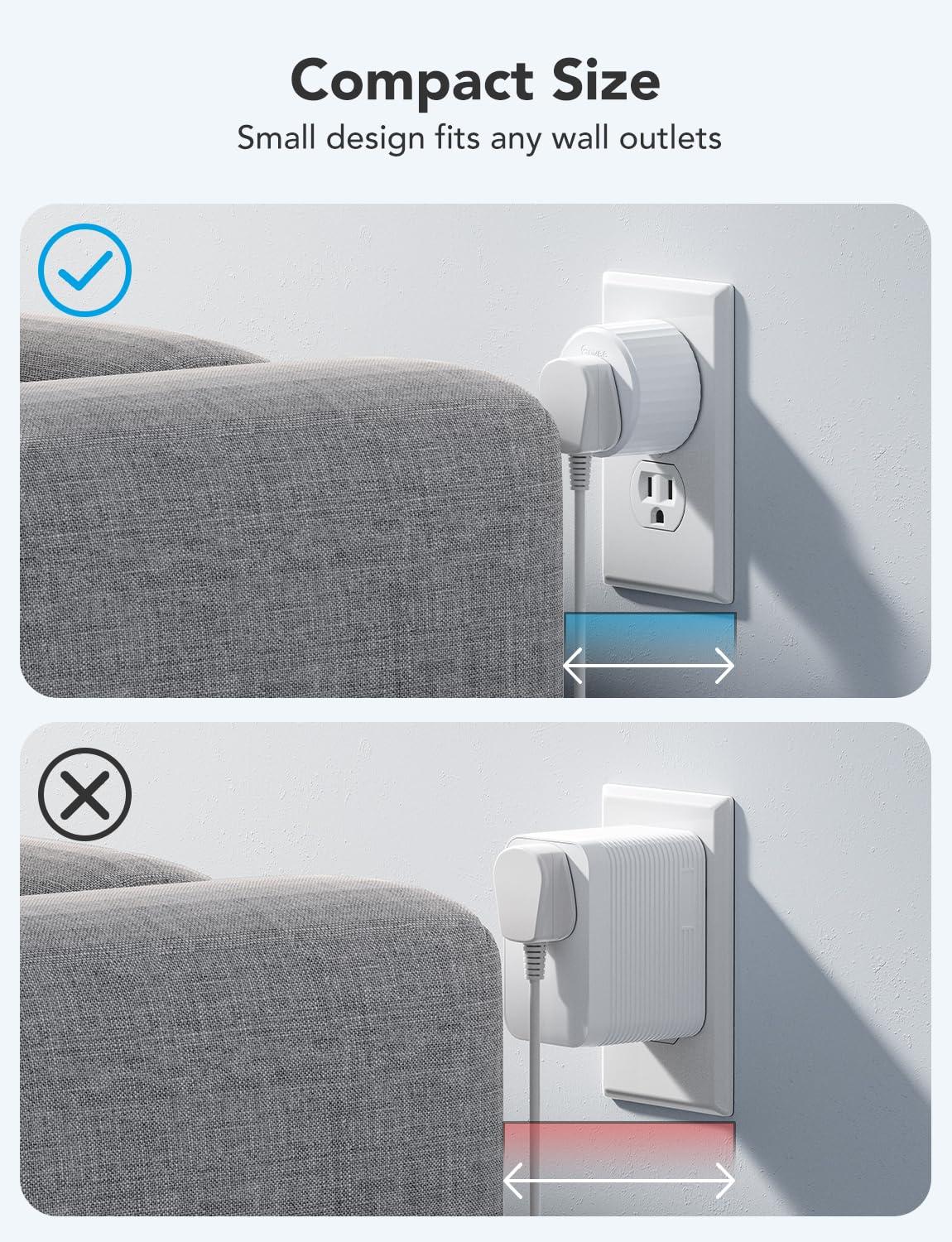 Govee Smart Plug, WiFi Plugs Work with Alexa & Google Assistant, Smart Outlet with Timer & Group Controller, WiFi Outlet for Home, No Hub Required, ETL & FCC Certified, 2.4G WiFi Only, 4 Pack - Image 5