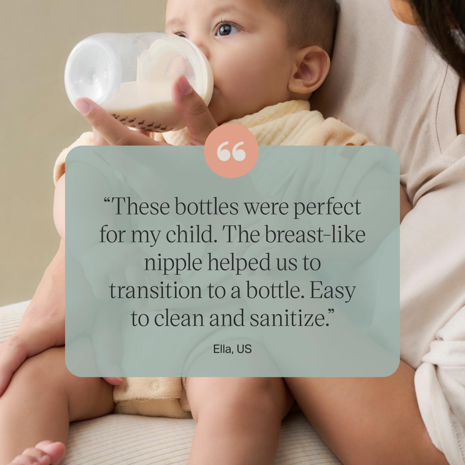 Tommee Tippee Natural Start Anti-Colic 9 oz BPA Free Baby Bottles, 0+ Months, Slow Flow Breast-Like Nipple, Self Sterilizing, Designed for Seamless Transition Between Bottle & Breast, Fiesta,Pack of 6 - Image 7