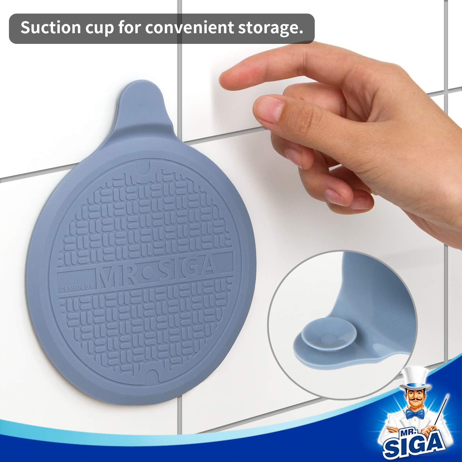 MR.SIGA Silicone Bathtub Stopper, Drain Stopper for Shower, Sink, 5.1" Diameter, 3 Pack - Image 6