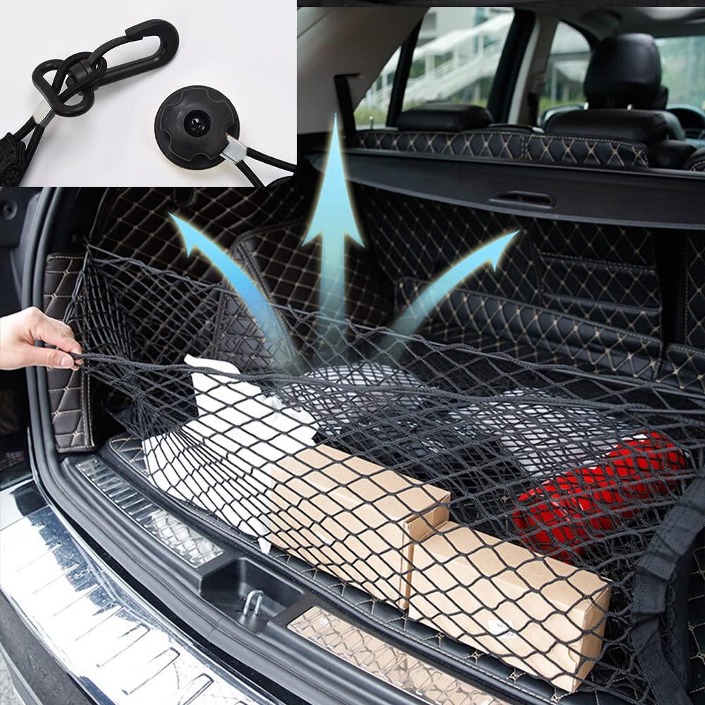 Car Rear Cargo Net with Good Elasticity&Tensile Strength Trunk Net Organizer for SUV Truck,Ideal Car Net Keeps Overlanding Accessories (L 43.3''x15.74'') - Image 5