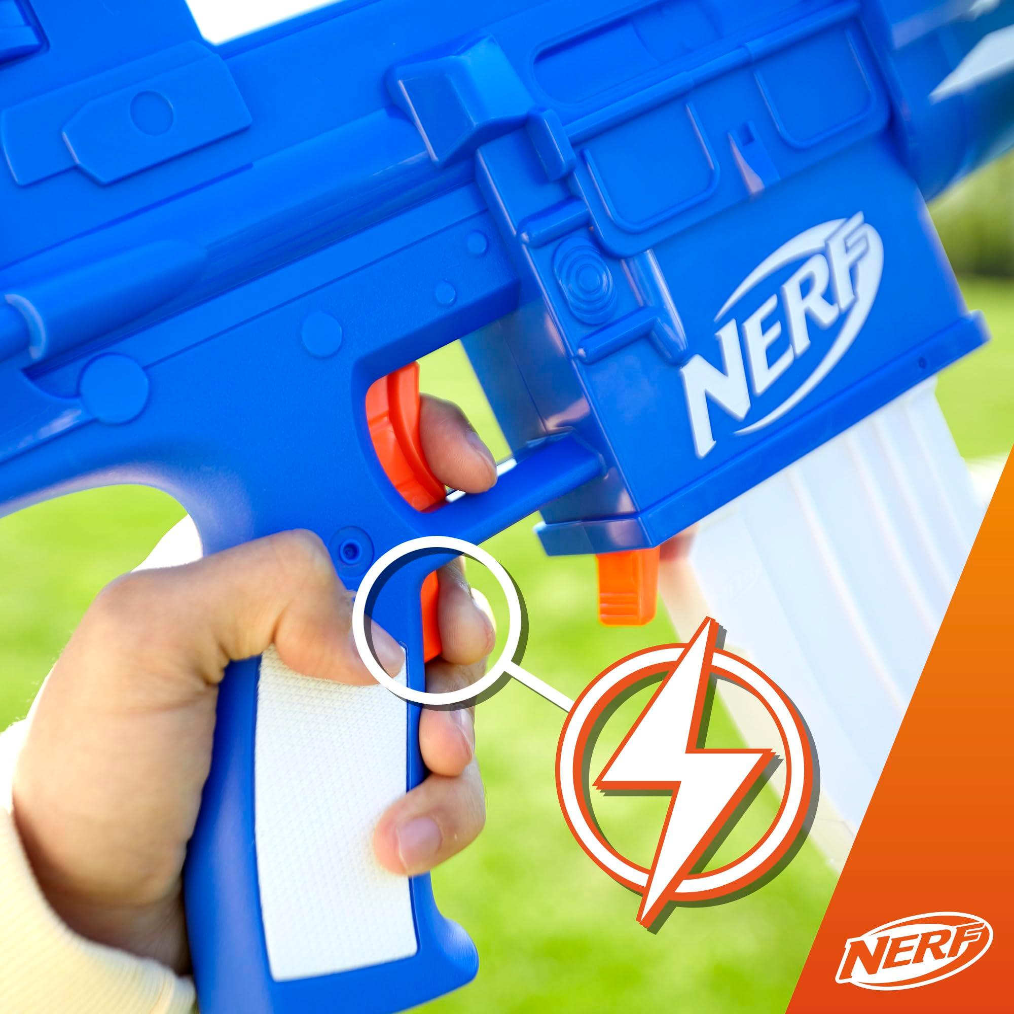 Nerf Fortnite Blue Shock Blaster, 10-Dart Clip, 10 Elite Nerf Darts, Includes Bonus Code to Unlock The Beat Wrap in The Game, Motorized Dart Blaster - Image 5