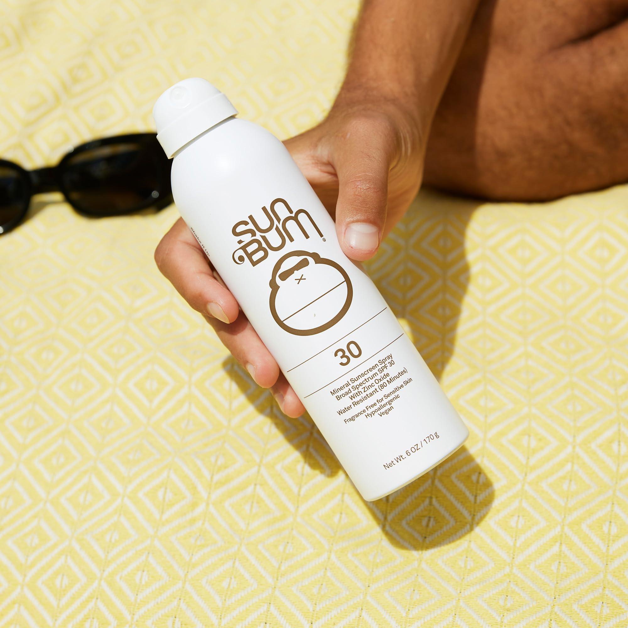 Sun Bum Mineral SPF 30 Sunscreen Body Spray - Water-Resistant Broad Spectrum Moisturizing Sunscreen with Vitamin E - Hawaii 104 Act Compliant (Made without Octinoxate & Oxybenzone) - 6 oz - Image 4