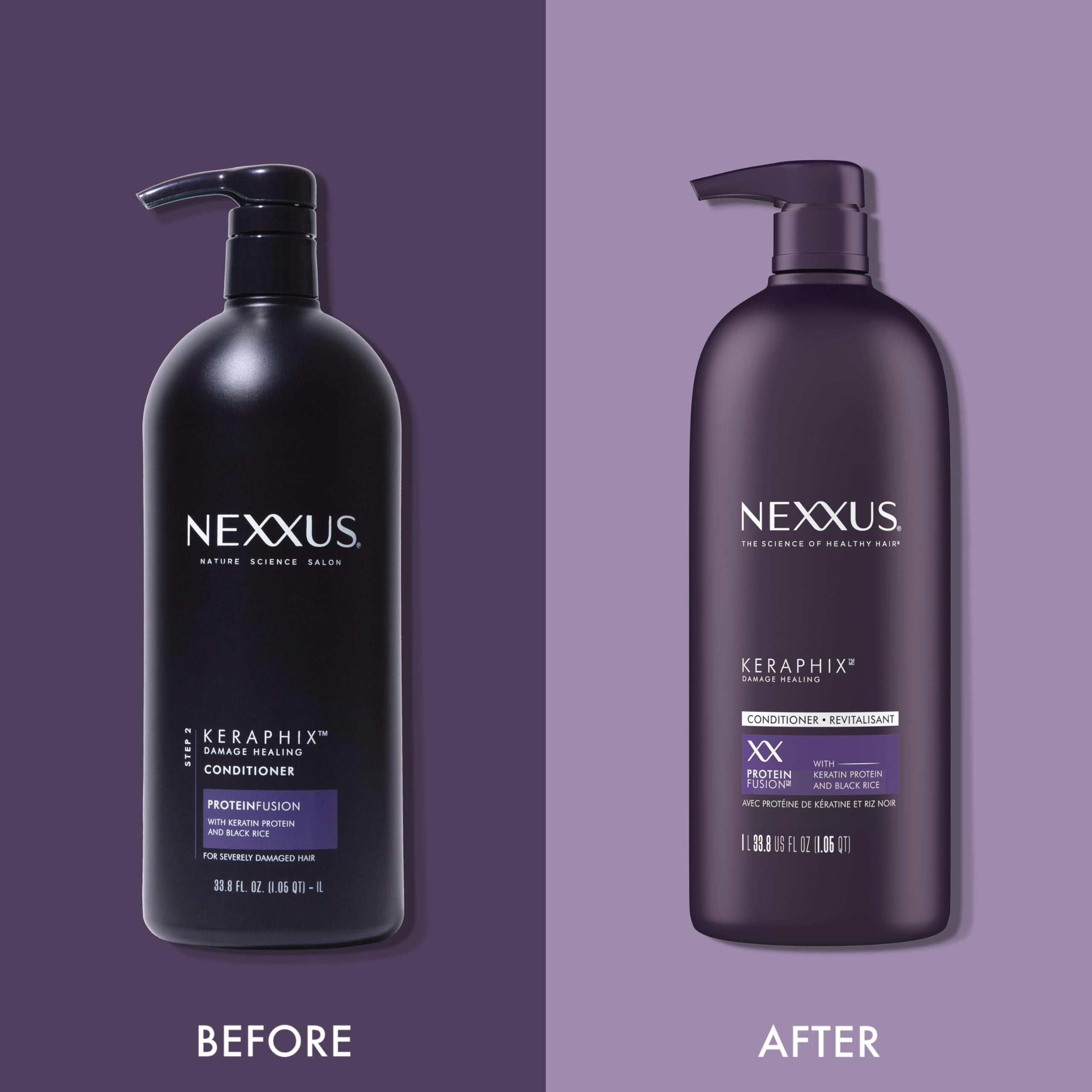Nexxus Keraphix ProteinFusion Conditioner with Keratin Protein and Black Rice Conditioner for Damaged Hair 33.8 oz - Image 7