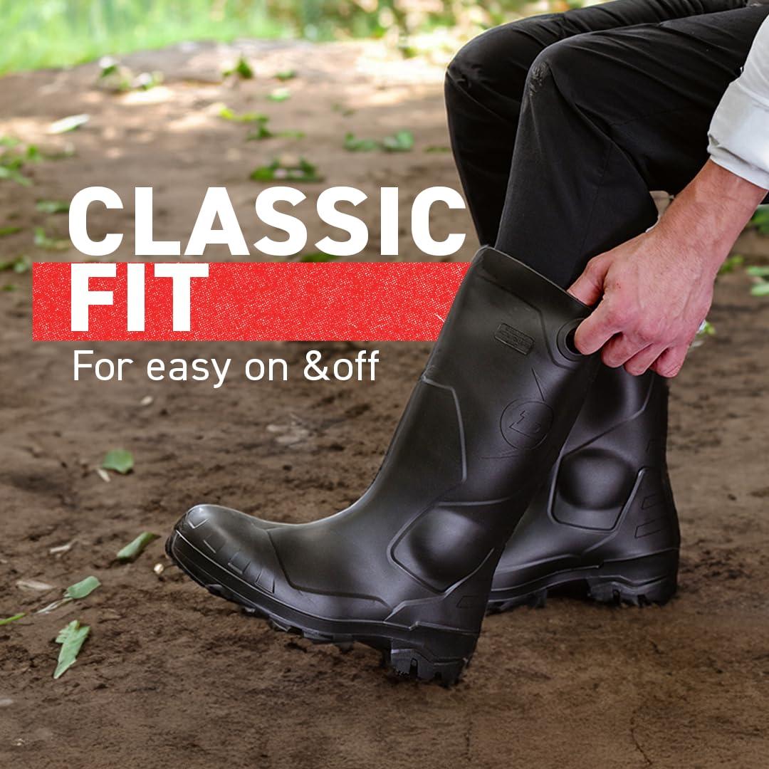 Dunlop Protective Footwear, Chesapeake plain toe Black Amazon, 100% Waterproof PVC, Lightweight and Durable - Image 5