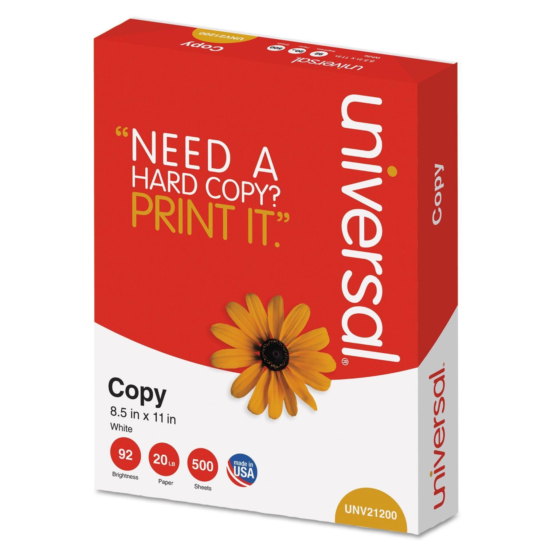 Universal 21200 Copy Paper, 92 Brightness, 20lb, 8-1/2 x 11, White (Case of 5000 Sheets) - Image 4