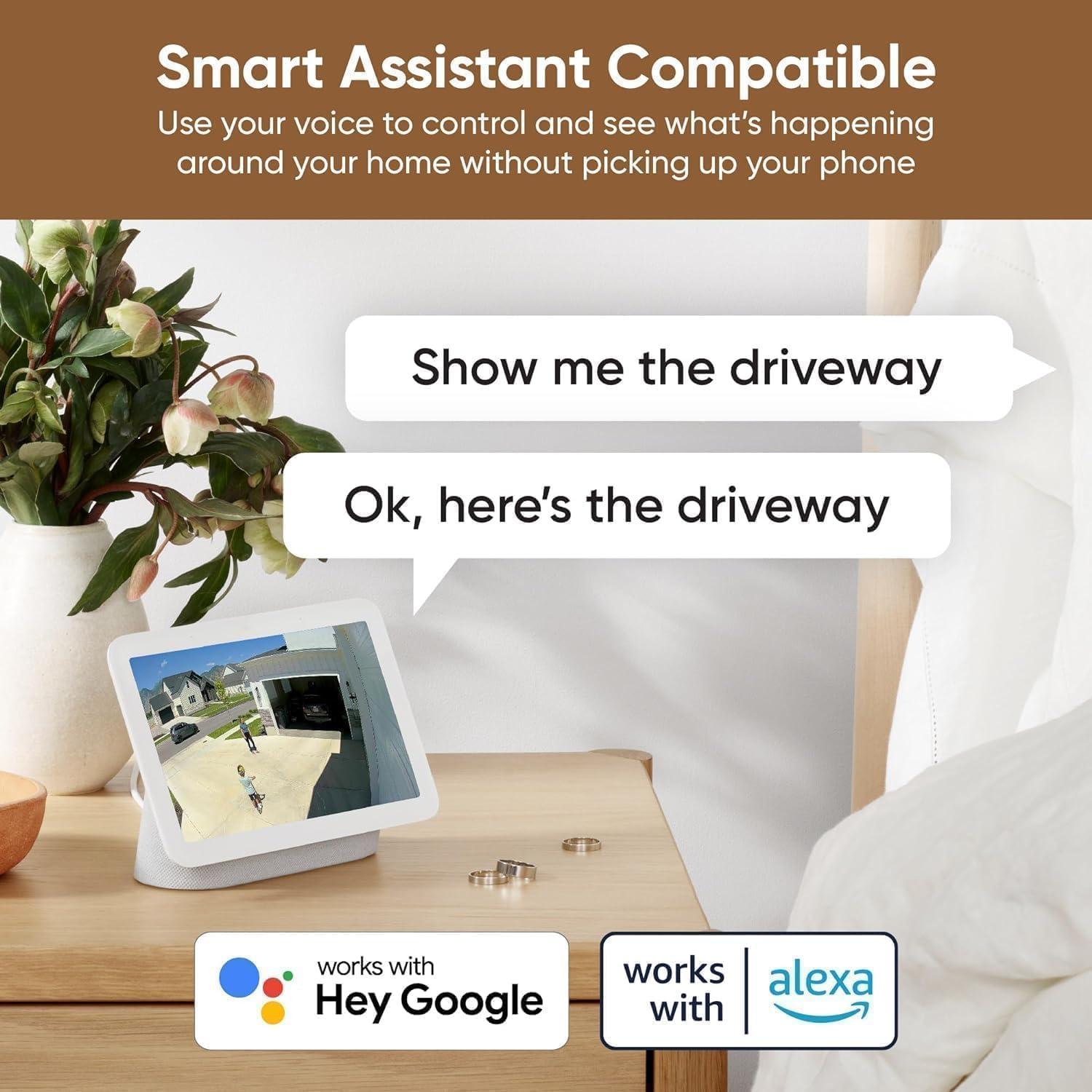 Cam V3 Smart Home Security Camera, Indoor/Outdoor Use, IP65-Rated 1080p Plug-in, Color Night Vision, Motion Detection, Two Way Audio, Works with Alexa, Google Assistant, Cam V3+32GB Micro SD Card - Image 6