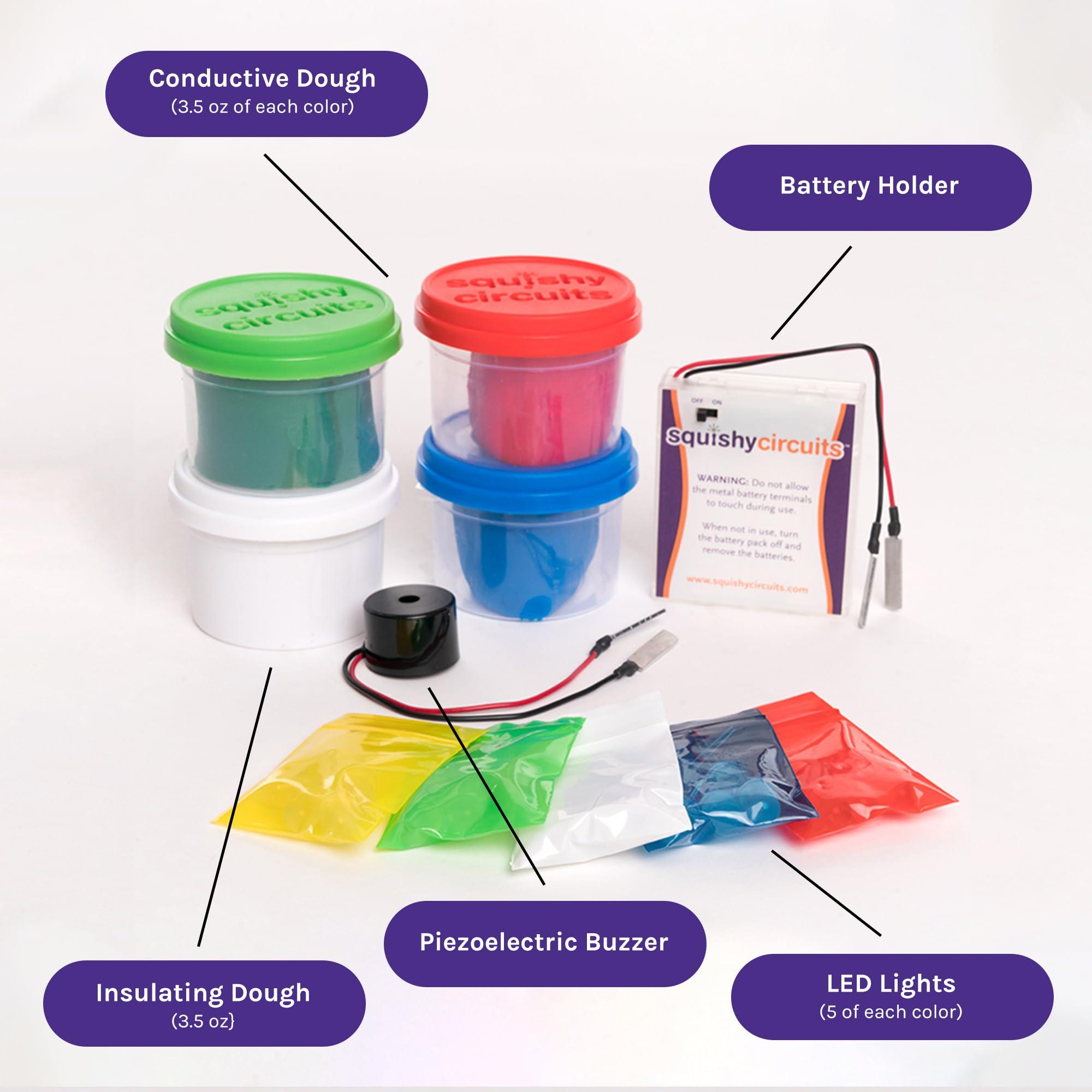 Squishy Circuits Standard Kit - Explore Electrical Circuits with Play Dough - STEM Science Kits for Kids Age 8-12 - Fun and Educational at Home, Classroom, Camp, and More! - Image 2