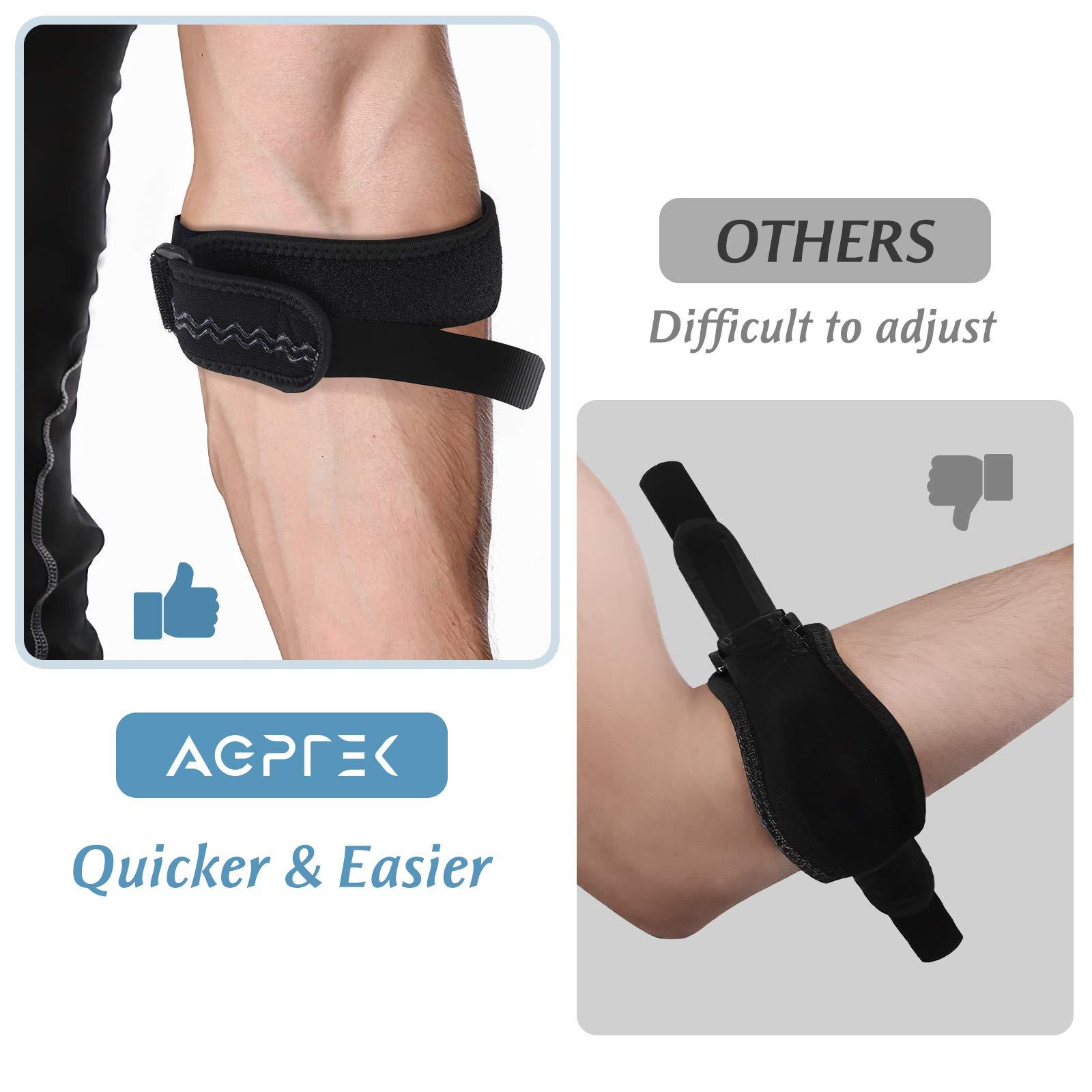 AGPTEK Elbow Brace for Tendonitis and Tennis Elbow 2 Pack, Tennis Golfers Elbow Support Arm Band Pain Relief Elbow Wrap Weightlifting Elbow Strap with Compression Pad for Men & Women, Grey - Image 2