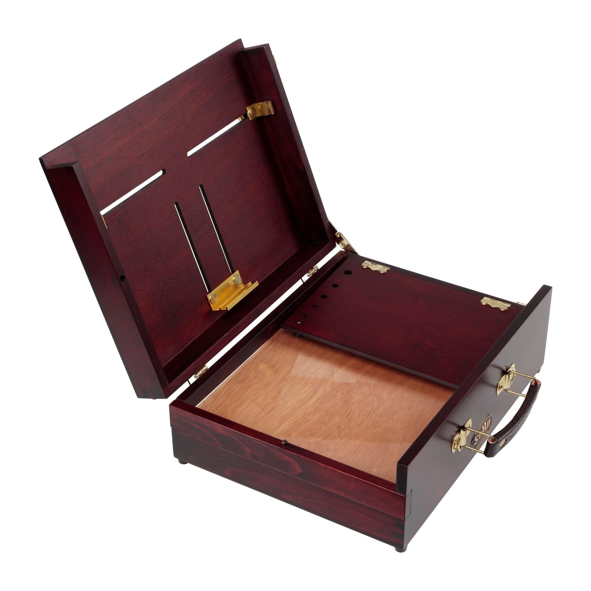 Soho Urban Artist Scout Pochade Box for Plein Air Painting Easel with Storage, Lightweight & Portable, Mahogany Finish - Image 7