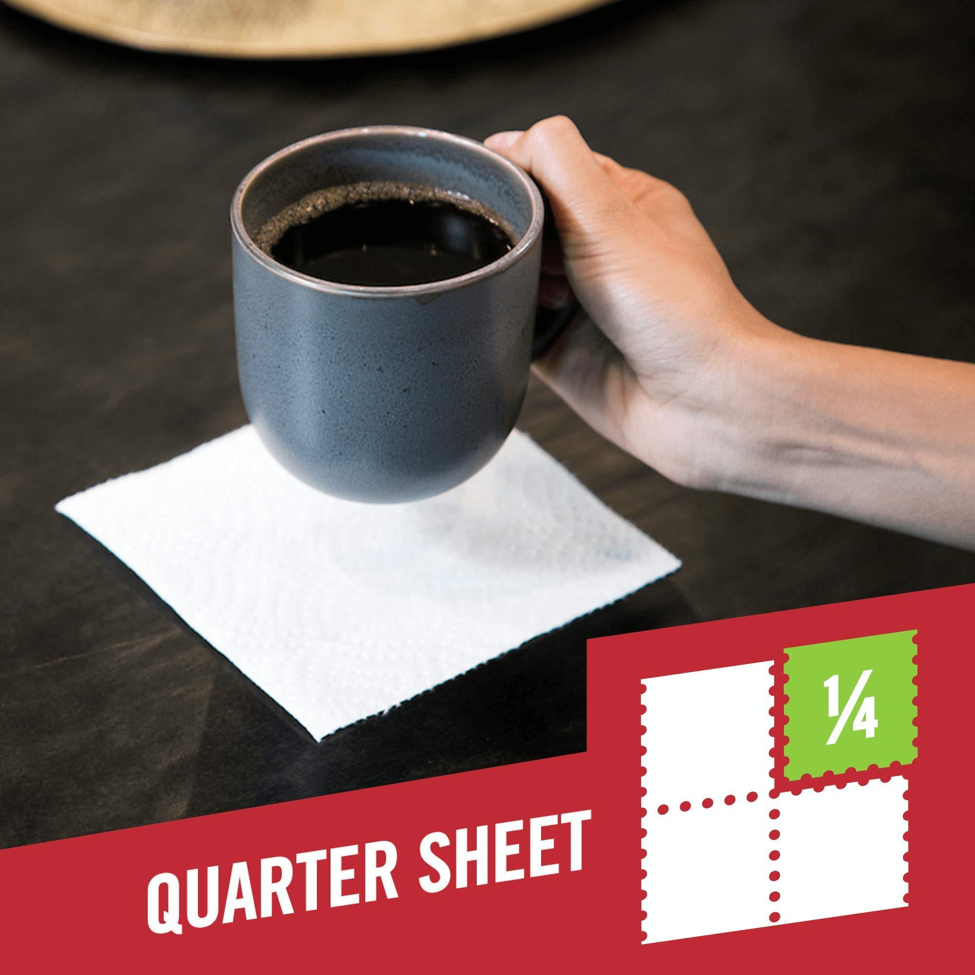 Brawny Flex Paper Towels, 8 Triple Rolls = 24 Regular Rolls, Tear-A-Square, 3 Sheet Size Options, Quarter Size Sheets - Image 9