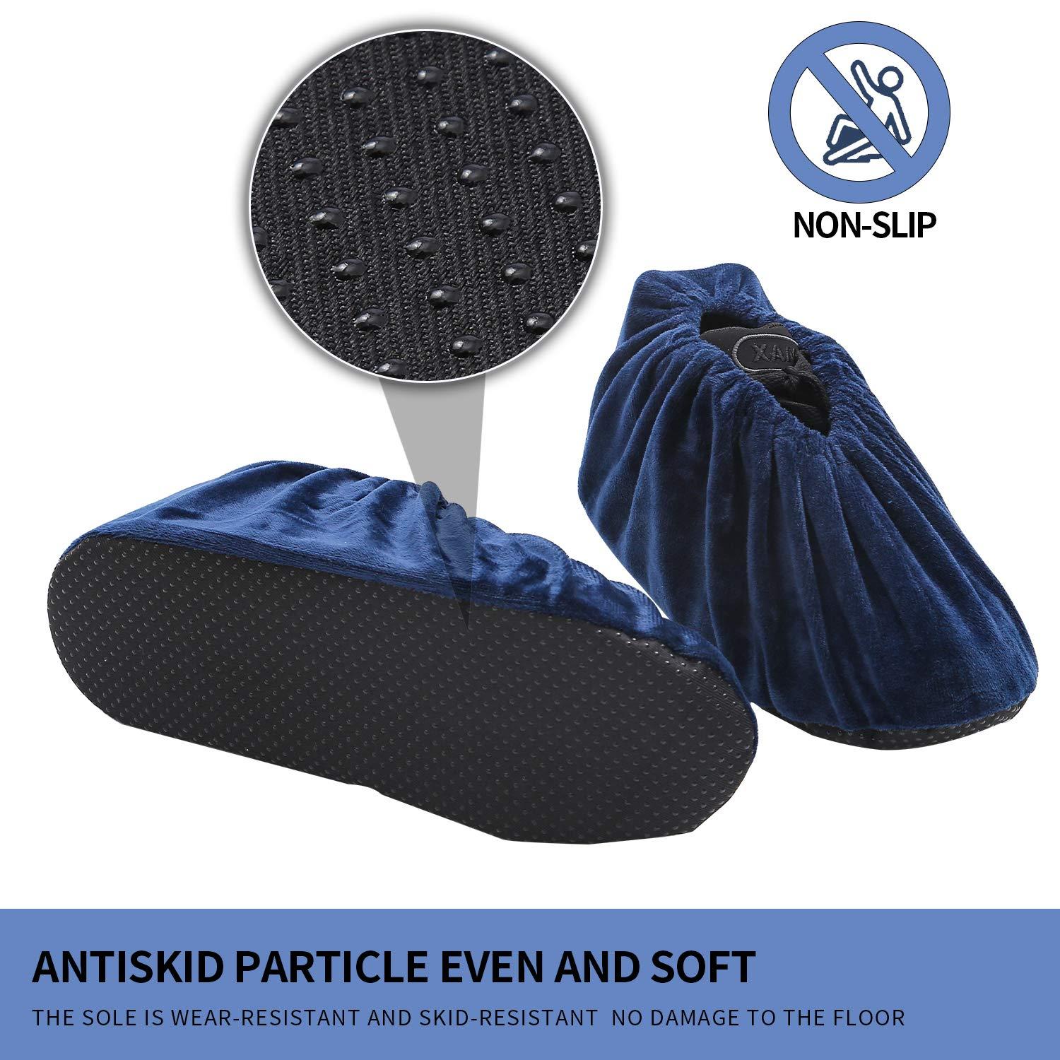 5 Pairs Reusable Non Slip Shoe Covers, Premium Soft Washable Thickened Boot Shoe Covers for Household, Office, Laboratory - Image 5