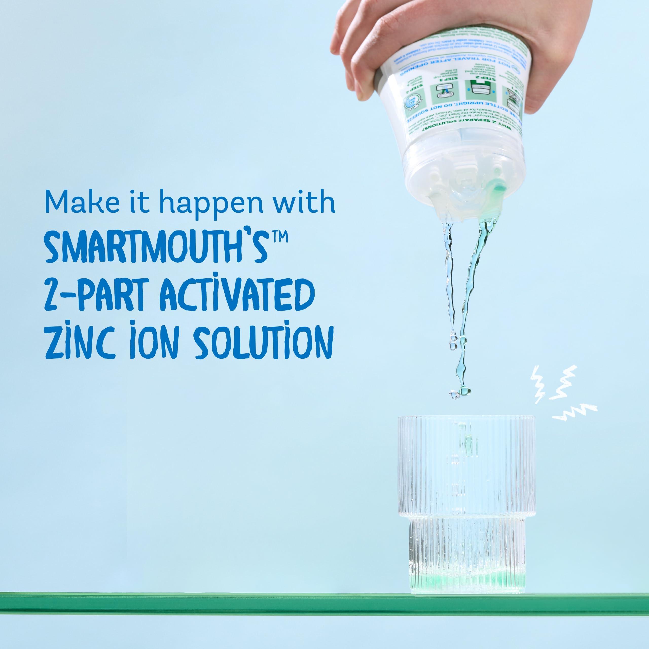 SmartMouth Clinical DDS 2-Bottle Activated Mouthwash with Pumps - Gum Health Support for Adults - 12-Hour Fresh Breath Mouthwash - Clean Mint Flavor, 32 fl oz (16 fl oz per Bottle) - Image 5