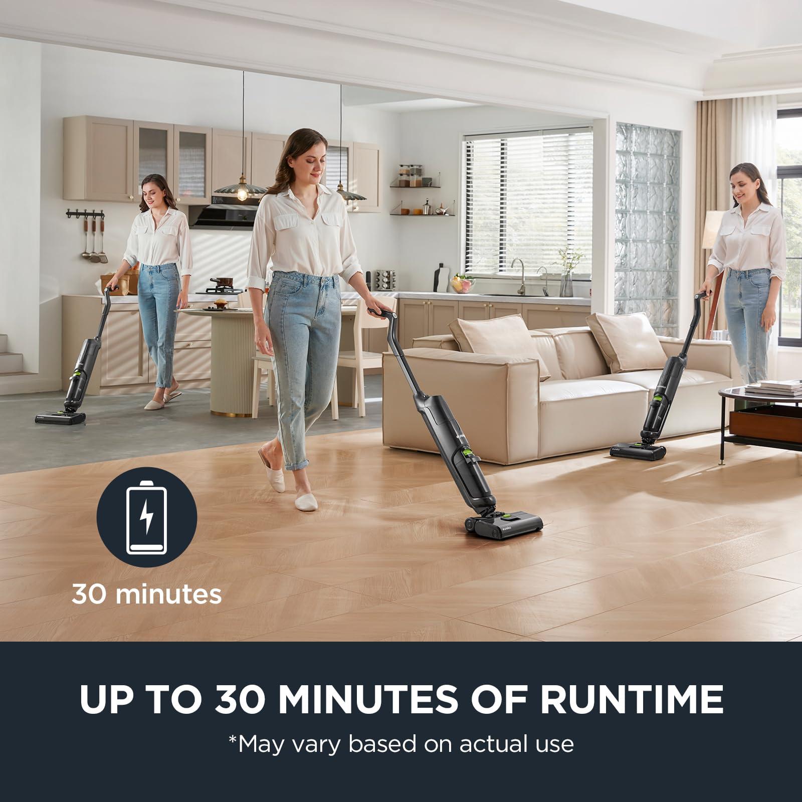 Eureka Wet Dry Vacuum Cleaner Cordless, Mop Vacuum Cleaner with Self-Cleaning System, Lightweight Hardwood Floors Vacuum for Pets and Sticky Messes, Black, NEW400 - Image 5