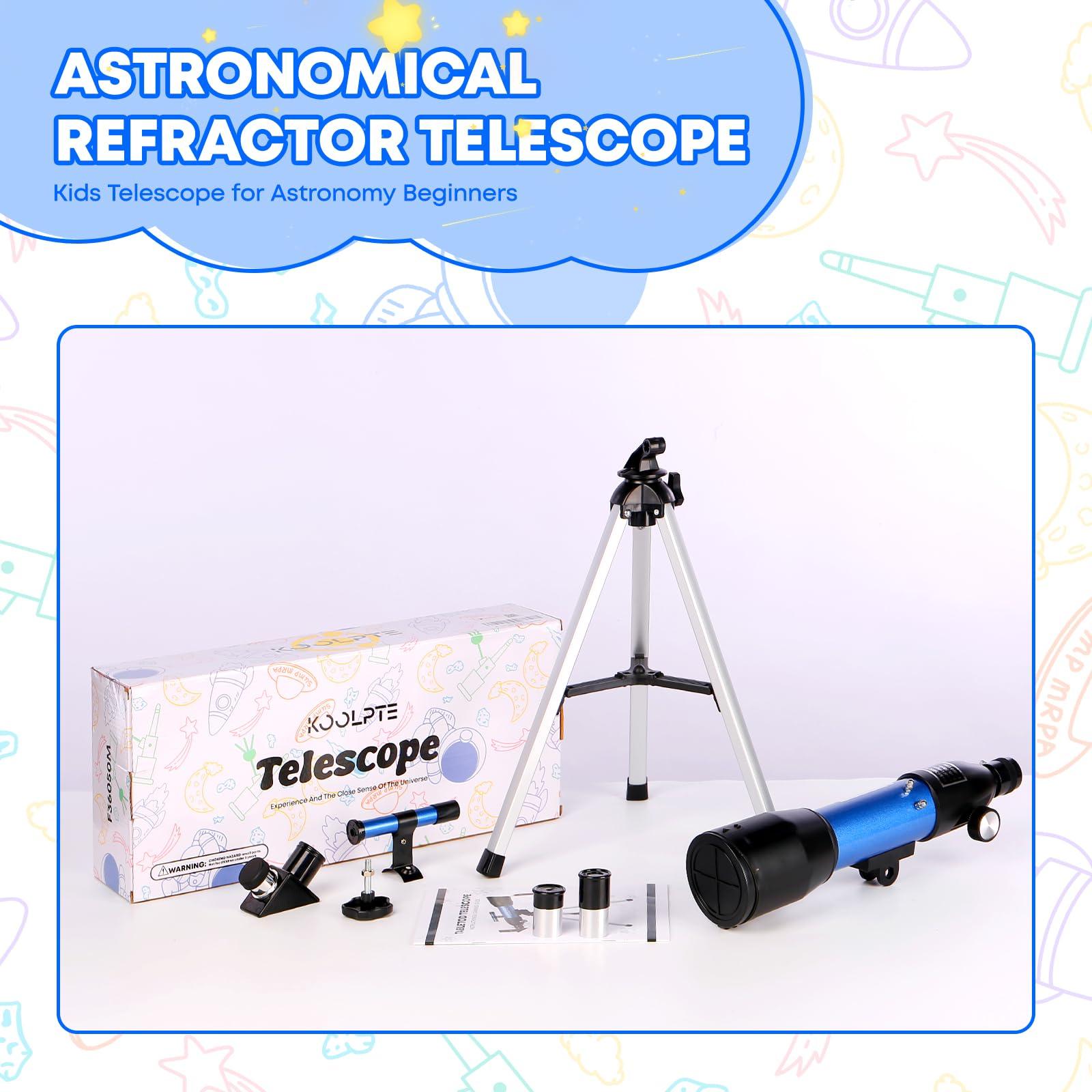 Kids Telescope, 50mm Aperture 360mm Refractor Telescope with Tabletop Tripod and Two Eyepieces, Perfect for Astronomy Beginners, for Kid 6 to 18 Years Old, Exclusive Kids Toy Gift - Image 7