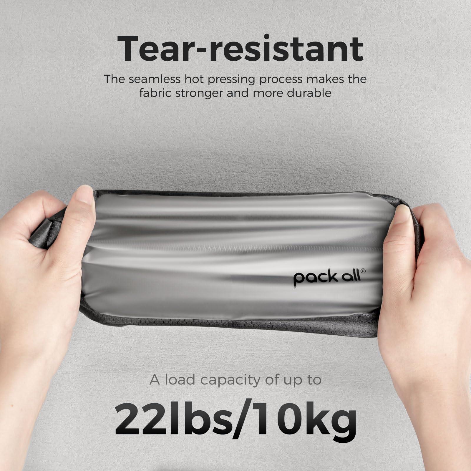 pack all Seamless Clear Toiletry Bag, Tear-resistant Clear Makeup Bag, Water-resistant Travel Packing Organizer for Toiletries, Cosmetics and Accessories (Small) - Image 4