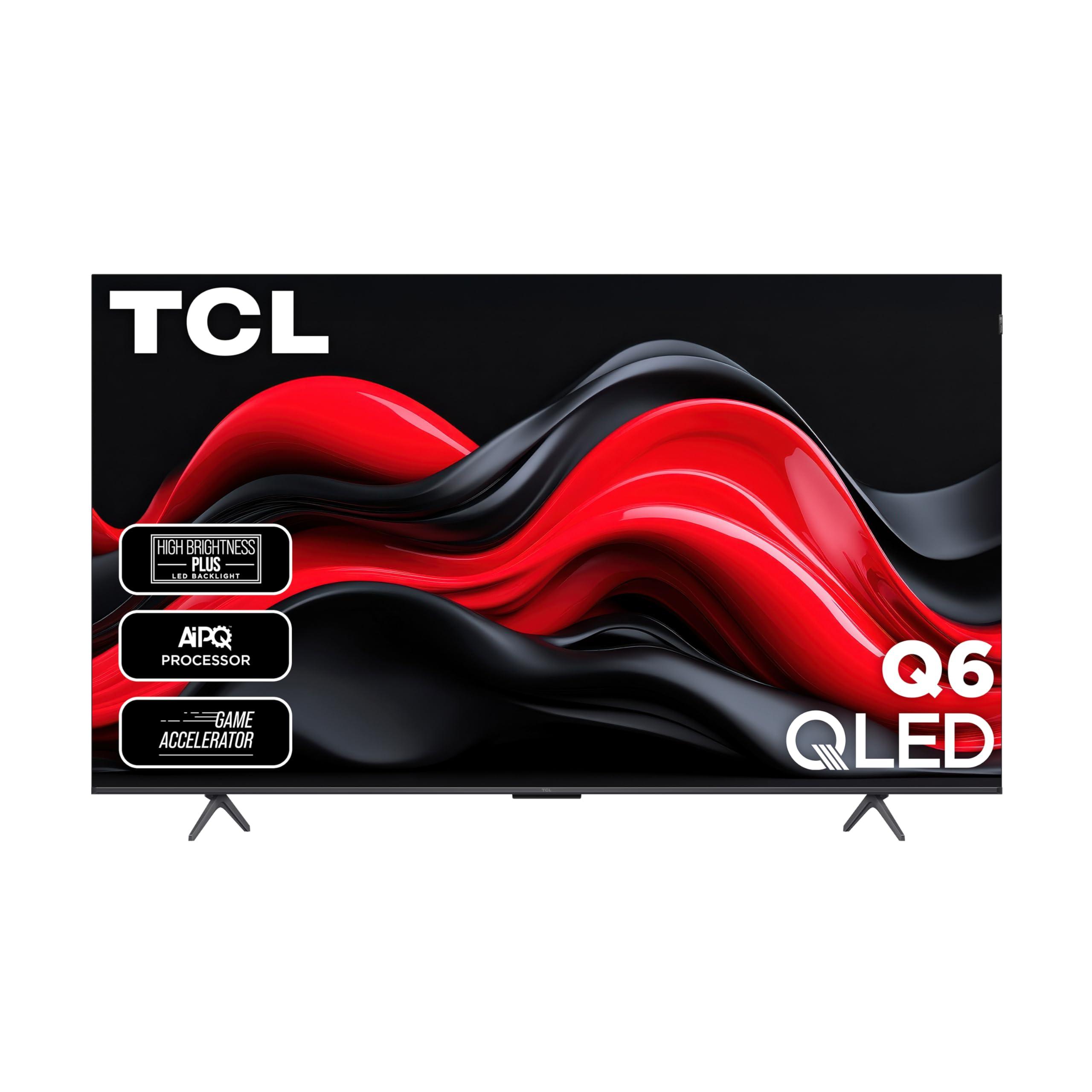 TCL 65-Inch Class Q65 QLED Smart TV 65Q651F, with Fire TV, Alexa Built-in, Streaming Television, 4K, 2024 Model, Dolby Vision, HDR PRO+, Dolby Atmos, Voice Remote, Apple AirPlay 2 Compatibility